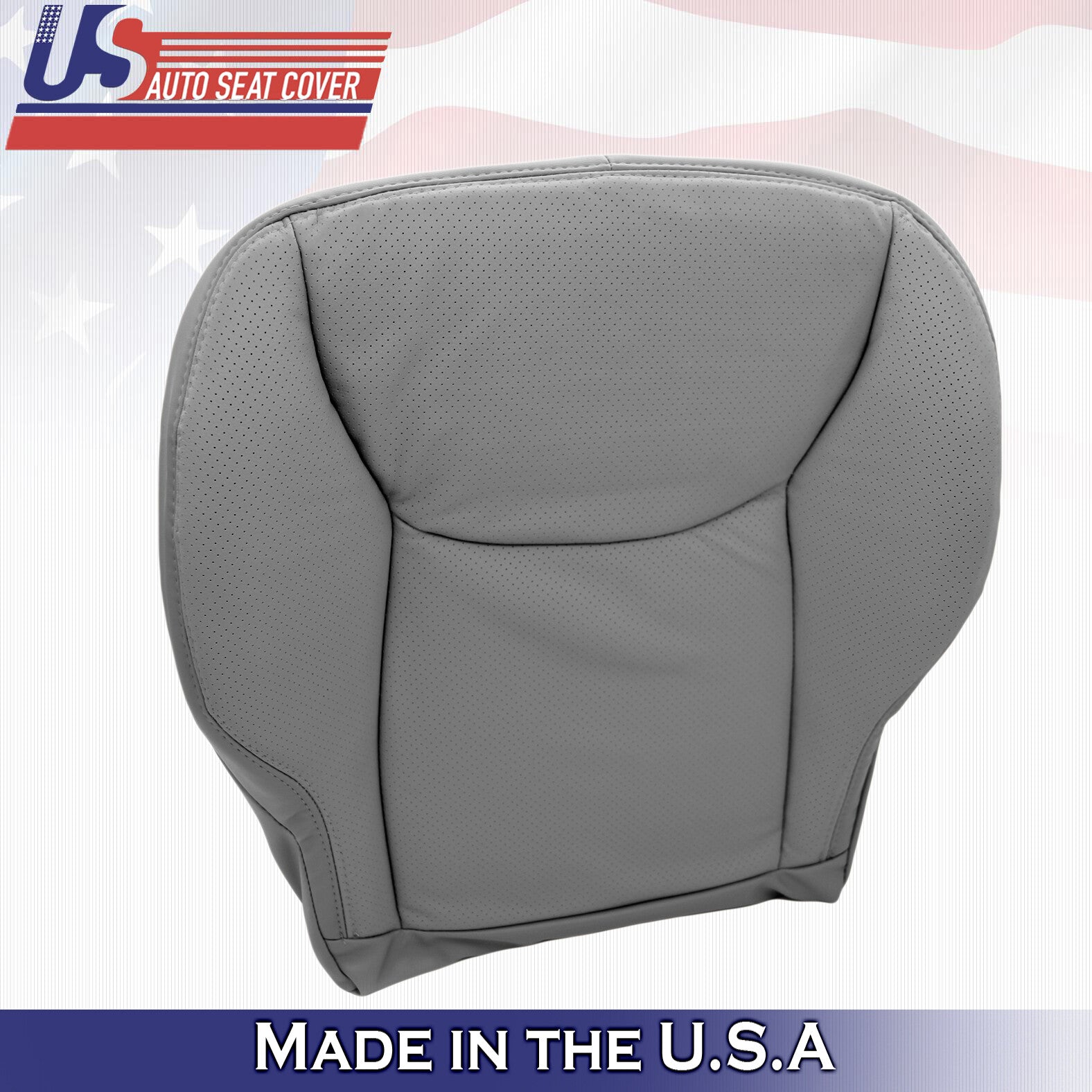 2000 to 2002 for Mercedes Benz S Class Driver Bottom Leather Seat Cover in Gray