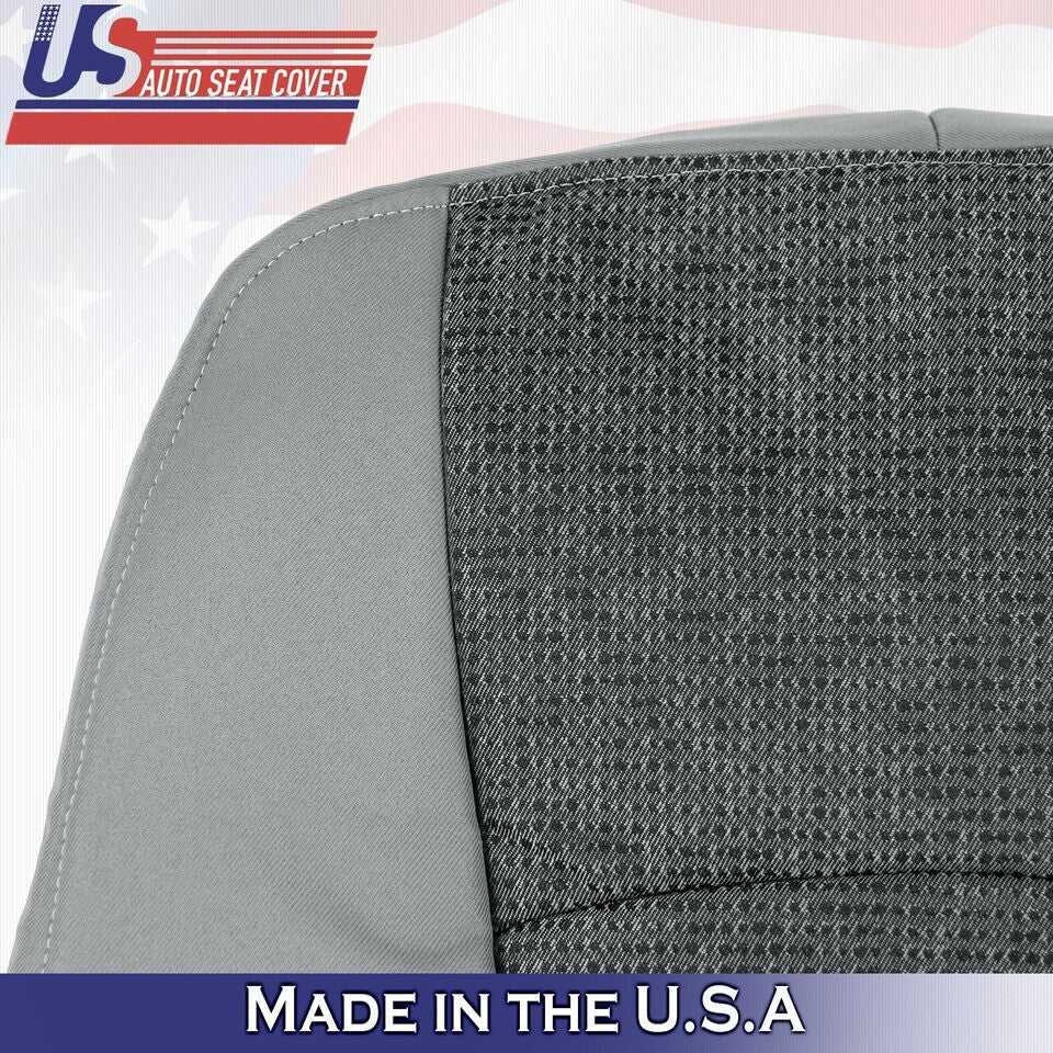 2013 to 2018 For Dodge Ram 1500 SLT  2x Top & 2x Bottom Cloth Seat Covers Gray