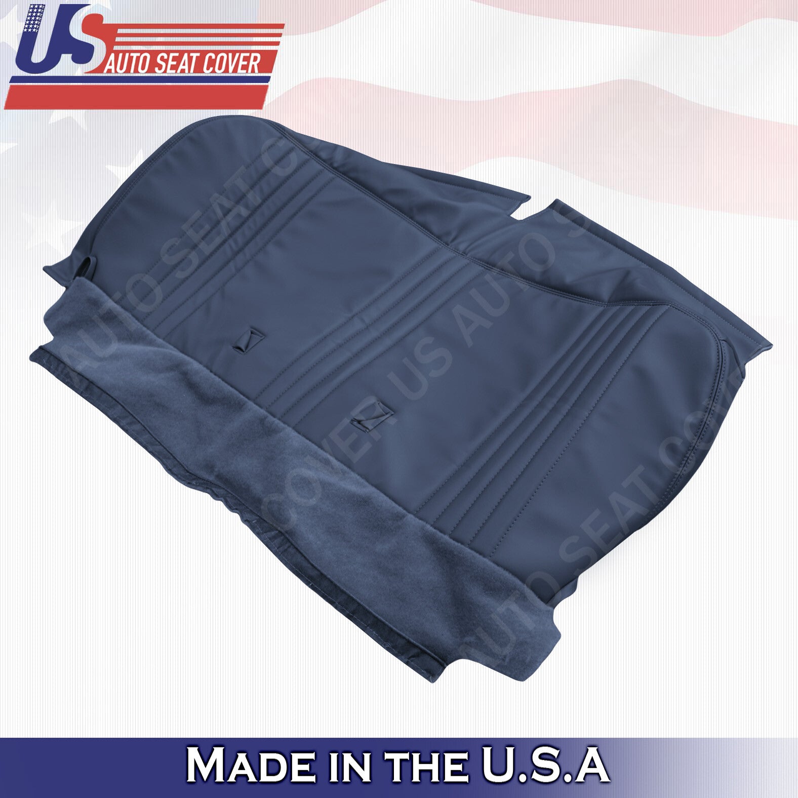 1995-2000 Chevy Silverado Cheyenne Base W/T -Bottom Bench Seat Vinyl Cover Blue