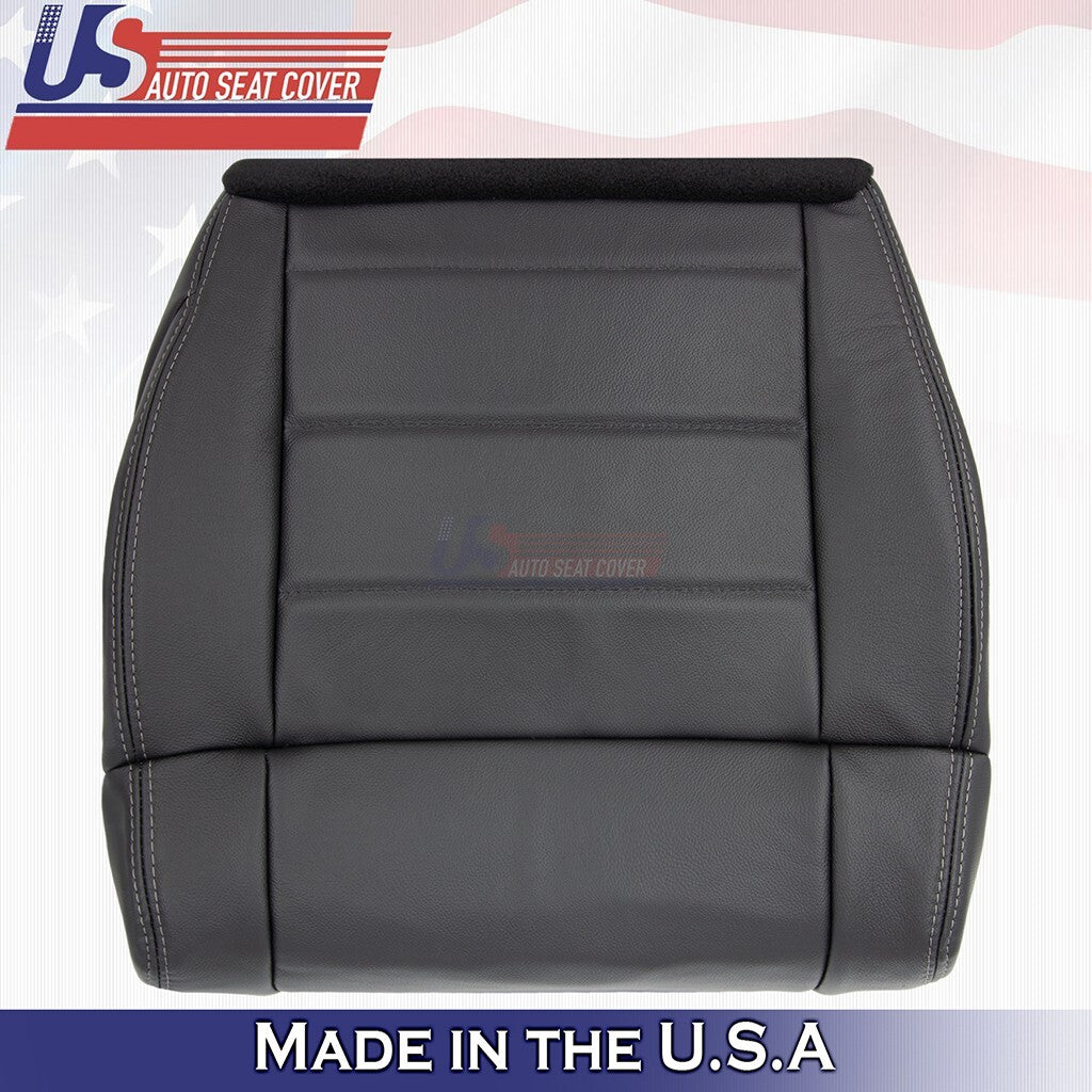 2008 to 2012 Fits Jeep Wrangler Driver& Passenger Bottoms Leather Cover Black