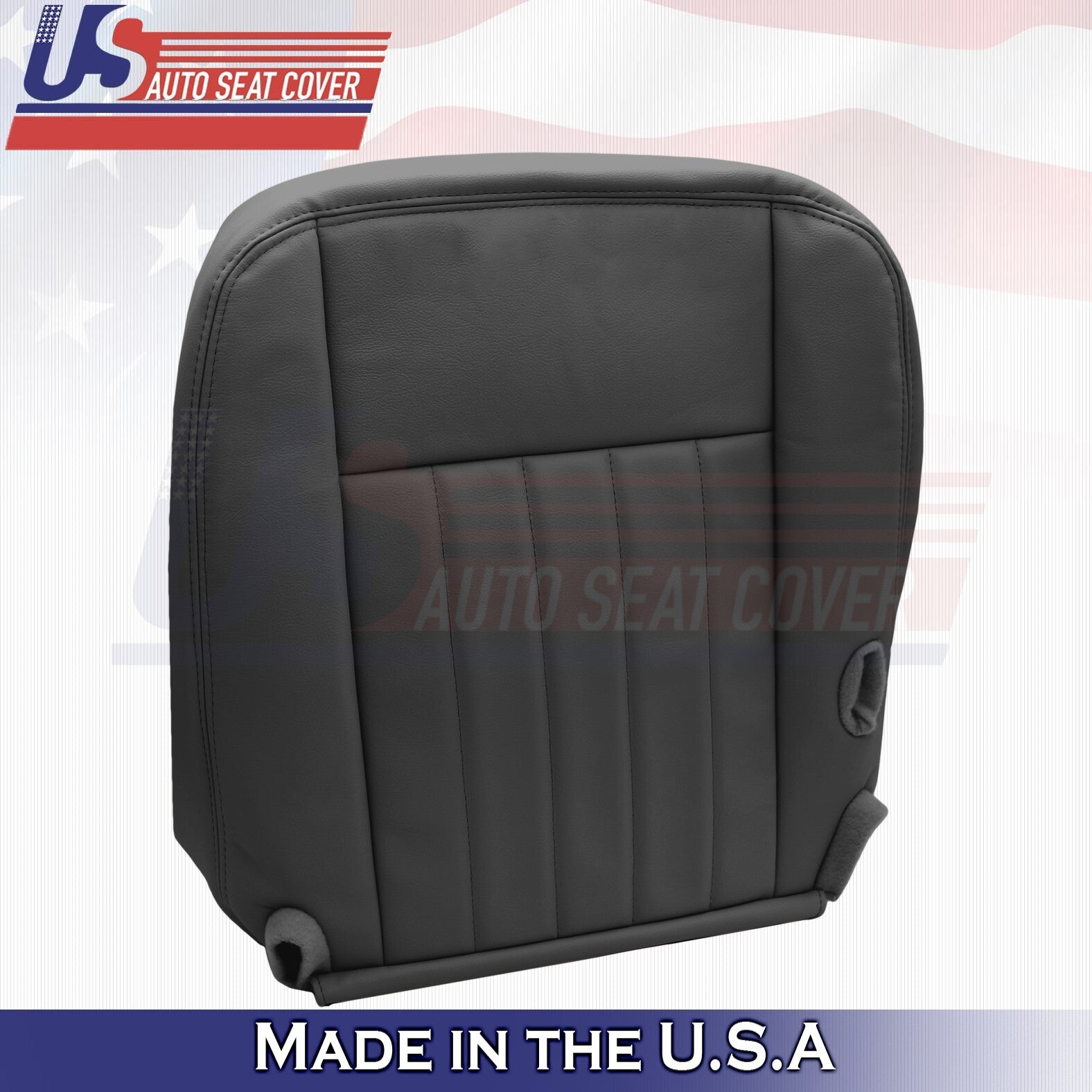 2003 2004 2005 Fits Lincoln Town Car Driver Bottom Leather Seat Cover Black