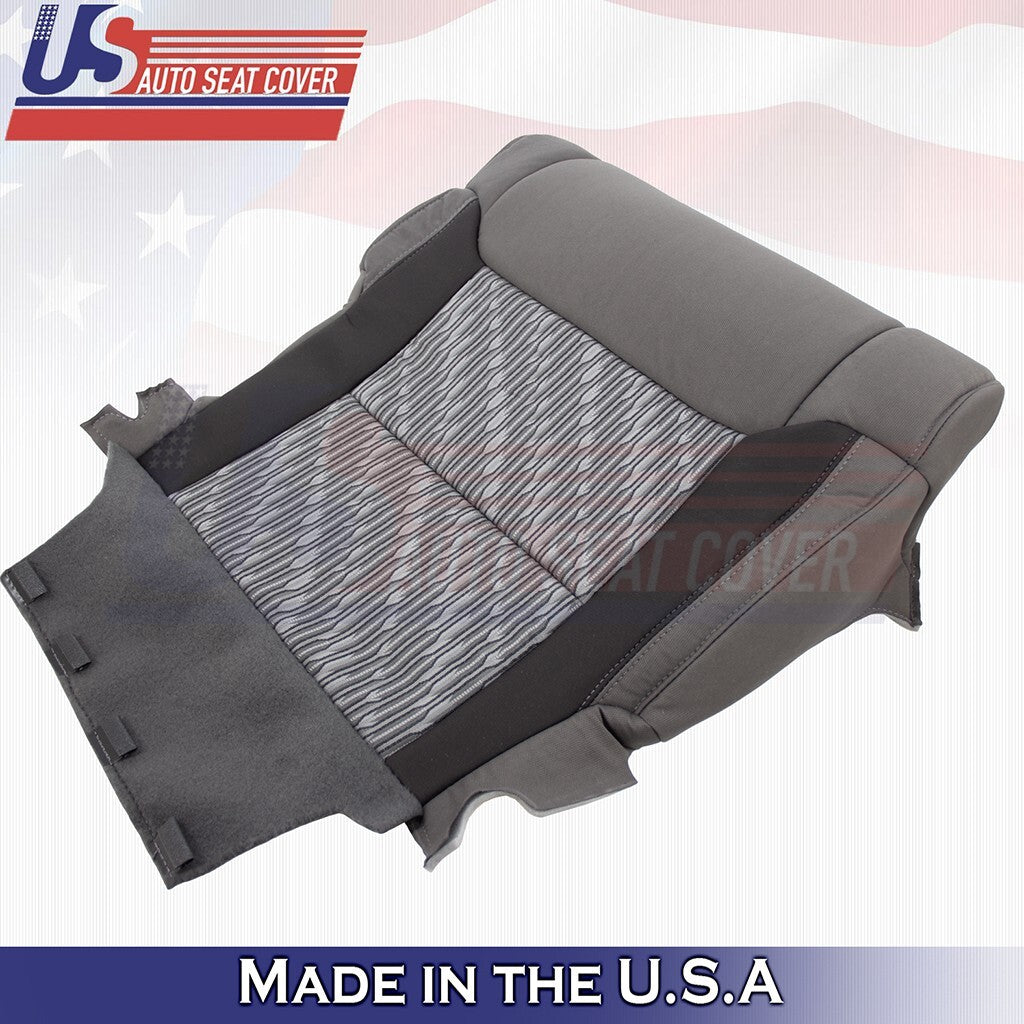 2014 to 2021 For Toyota Tundra Driver Passenger Bottoms Cloth Cover 2-Tone Gray