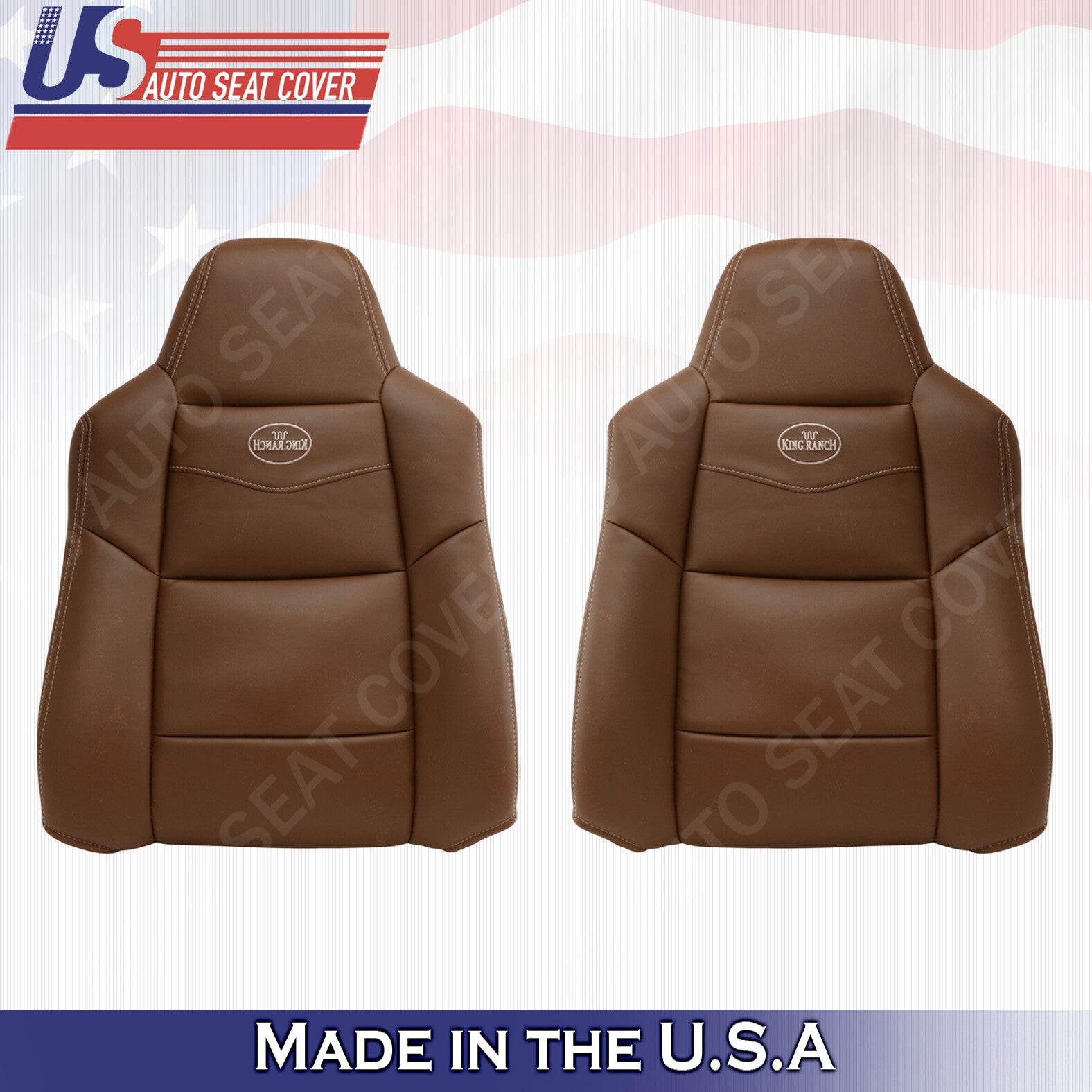 2003 2004 2005 2006 2007 Ford F250 Crew Cab *KING RANCH* Front Vinyl Seat Covers