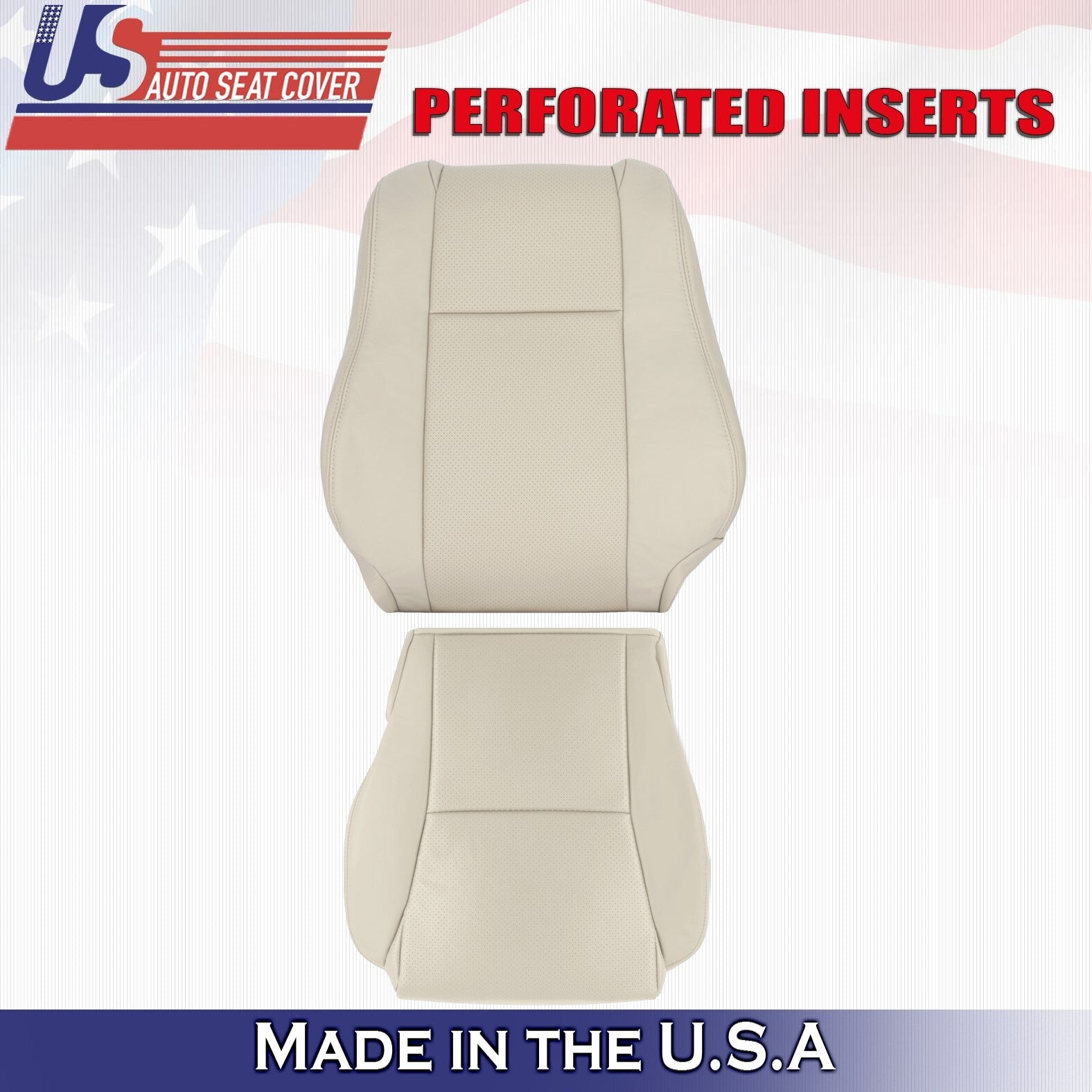 2004 2005 2006 2007 2008 For Toyota Solara Driver Bottom &Top Leather Covers Tan