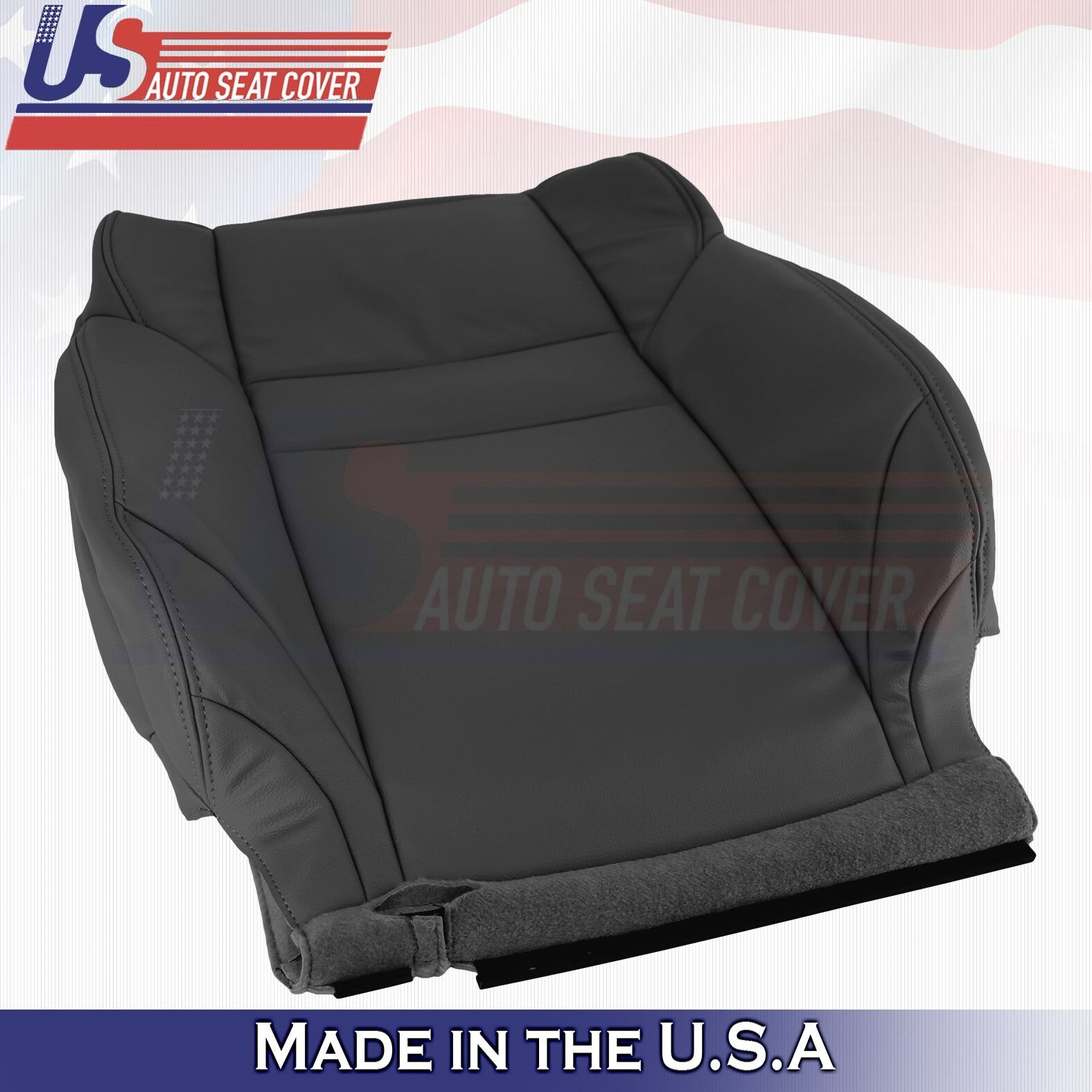 2012 to 2016 Fits Honda CR-V Front Driver & Passenger Top Leather Covers Black