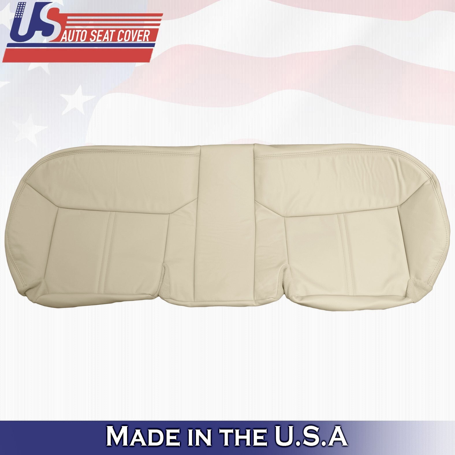 2003 to 2011 For Lincoln Town Car Rear Bench Bottom Leather Cover Lt Camel Tan