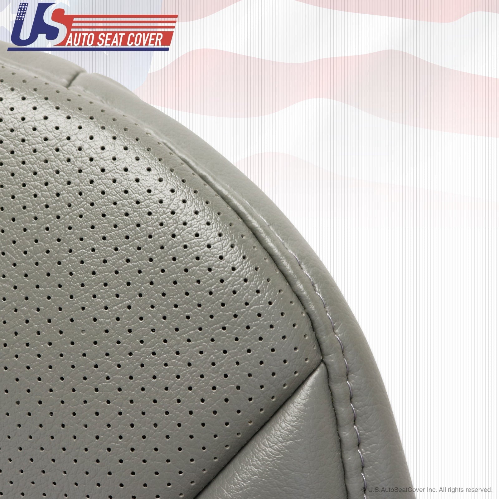 2004 to 2008 Ford E250 Van Passenger Bottom Perforated Vinyl Seat GRAY