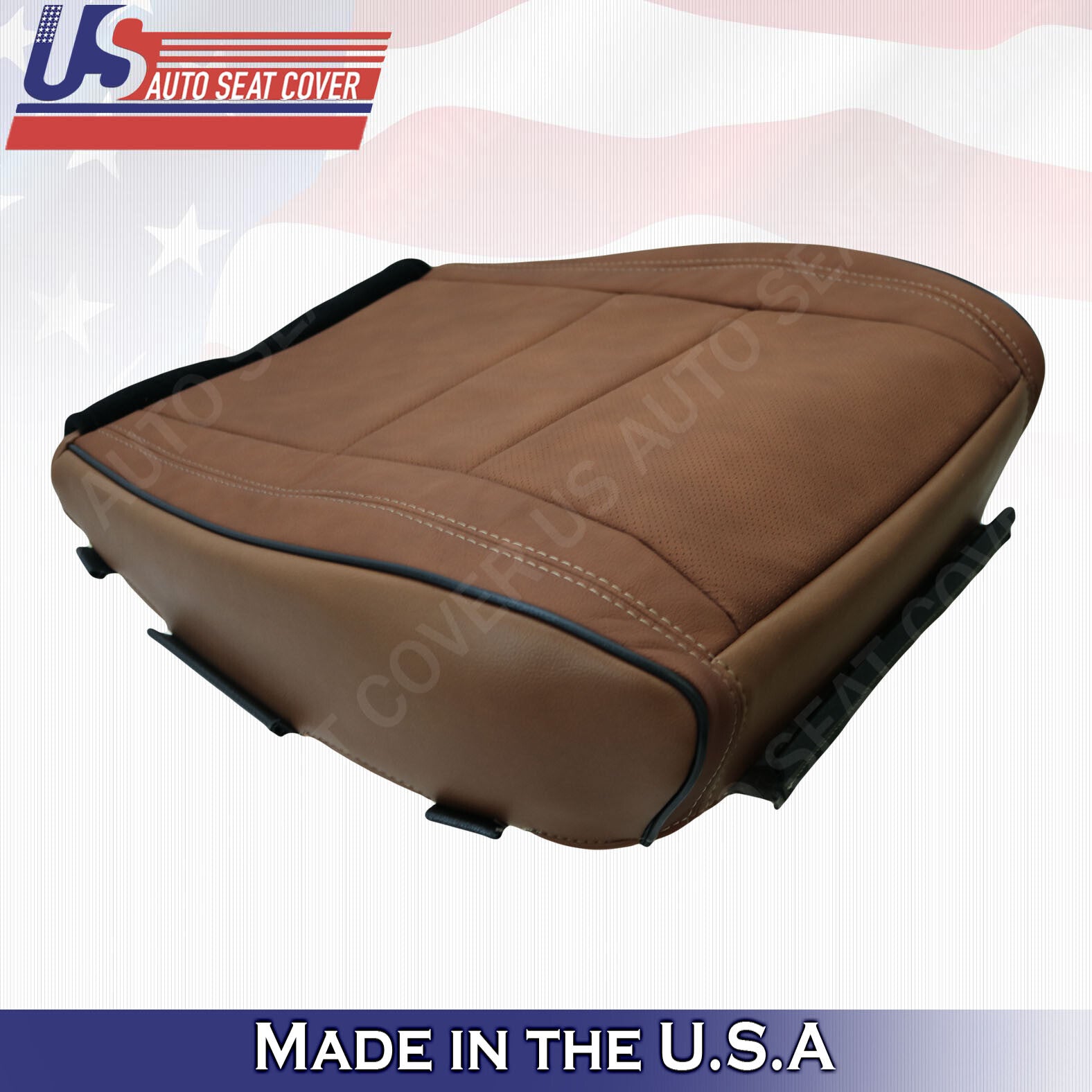 PASSENGER Bottom Leather Cove Saddle Brown 2014 2015 Fits Jeep Overland