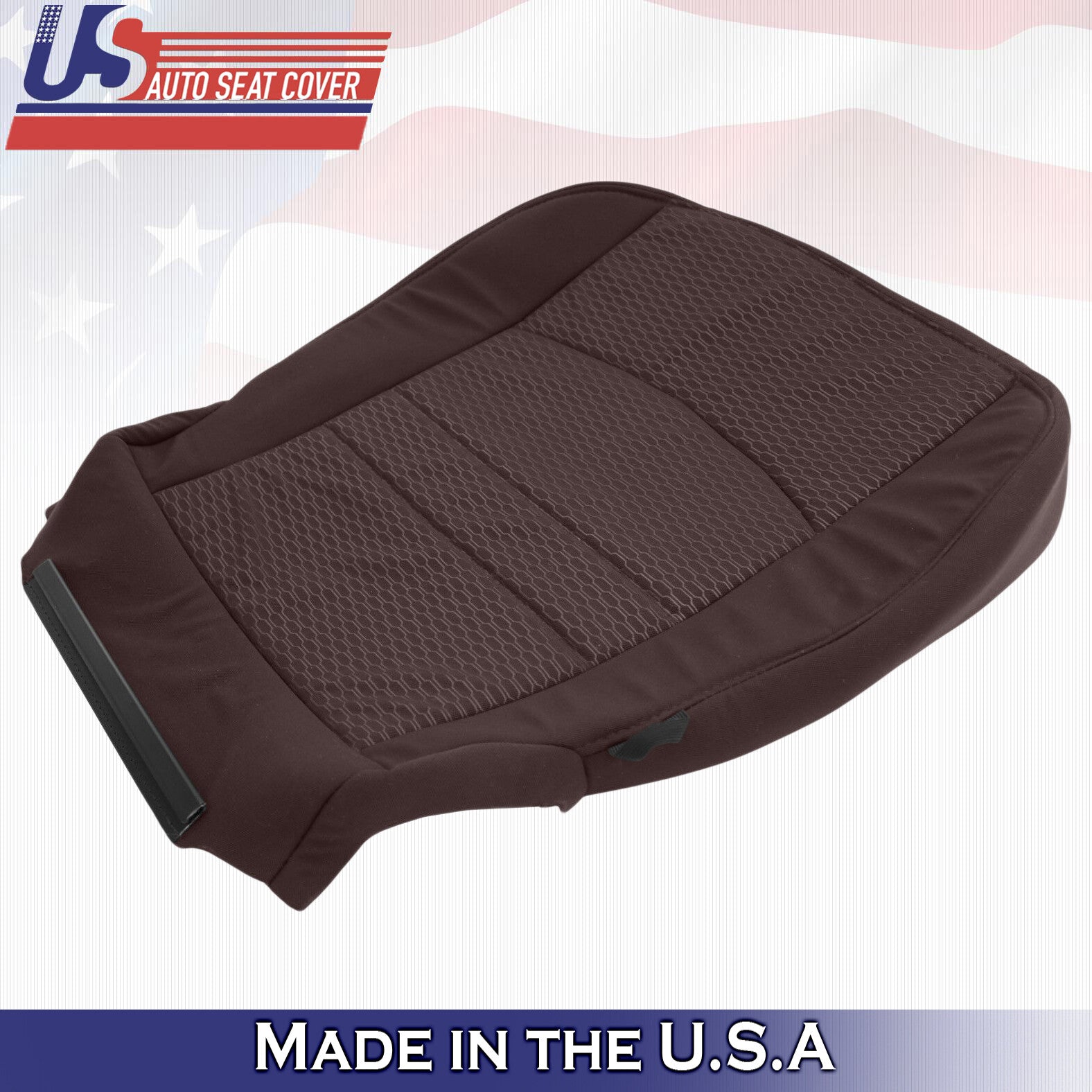 2013 to 2018 For Dodge Ram 3500 SLT Passenger Top Bottom Cloth Seat Covers Brown