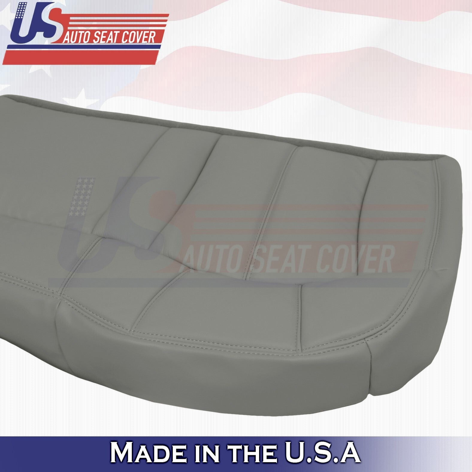 1999 to 2002 For Chevy Tahoe Rear Driver& Passenger Bottoms Leather Covers Gray