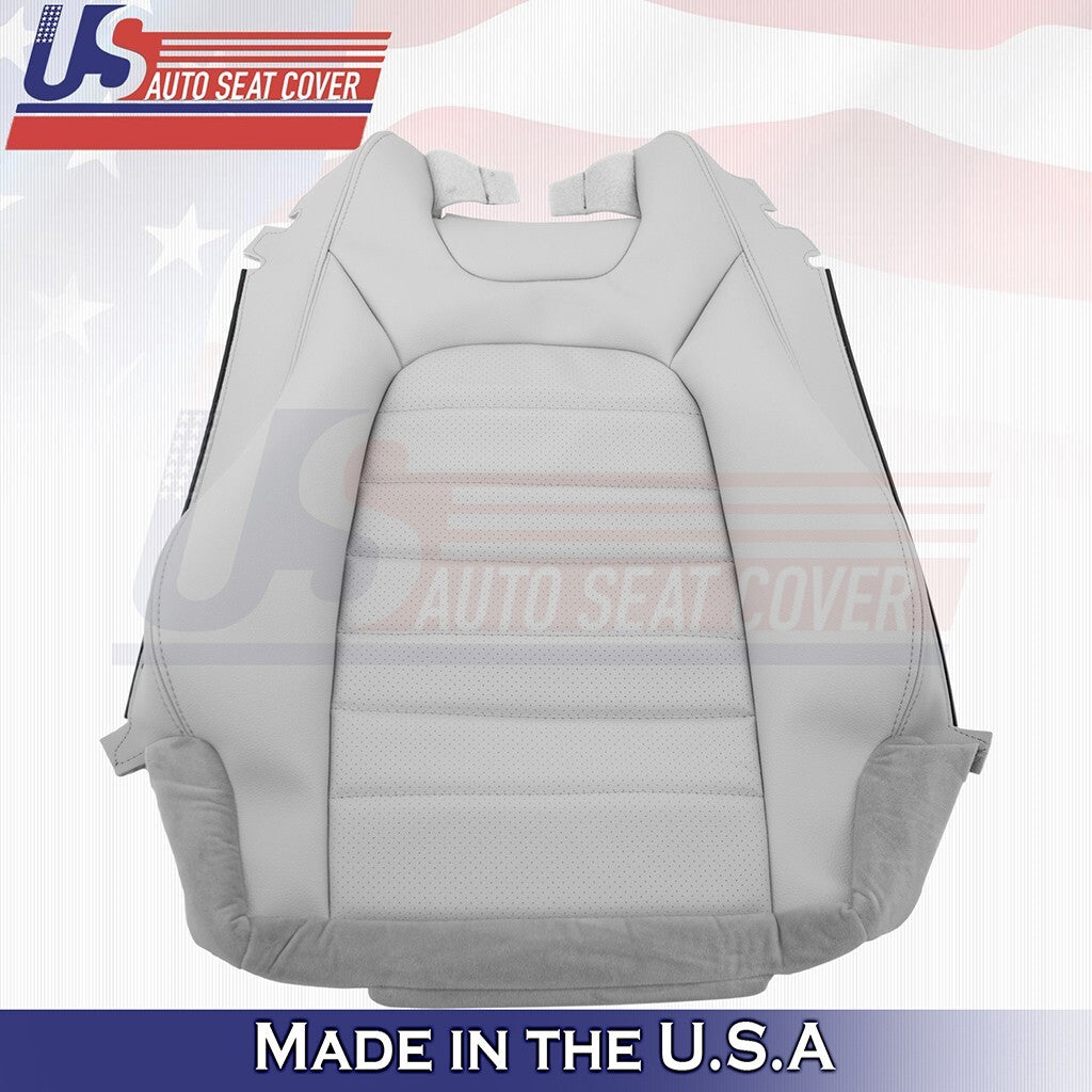 2015 to 2021 Fits Mercedes Benz C300 Coupe Driver Top Vinyl Seat Cover Gray