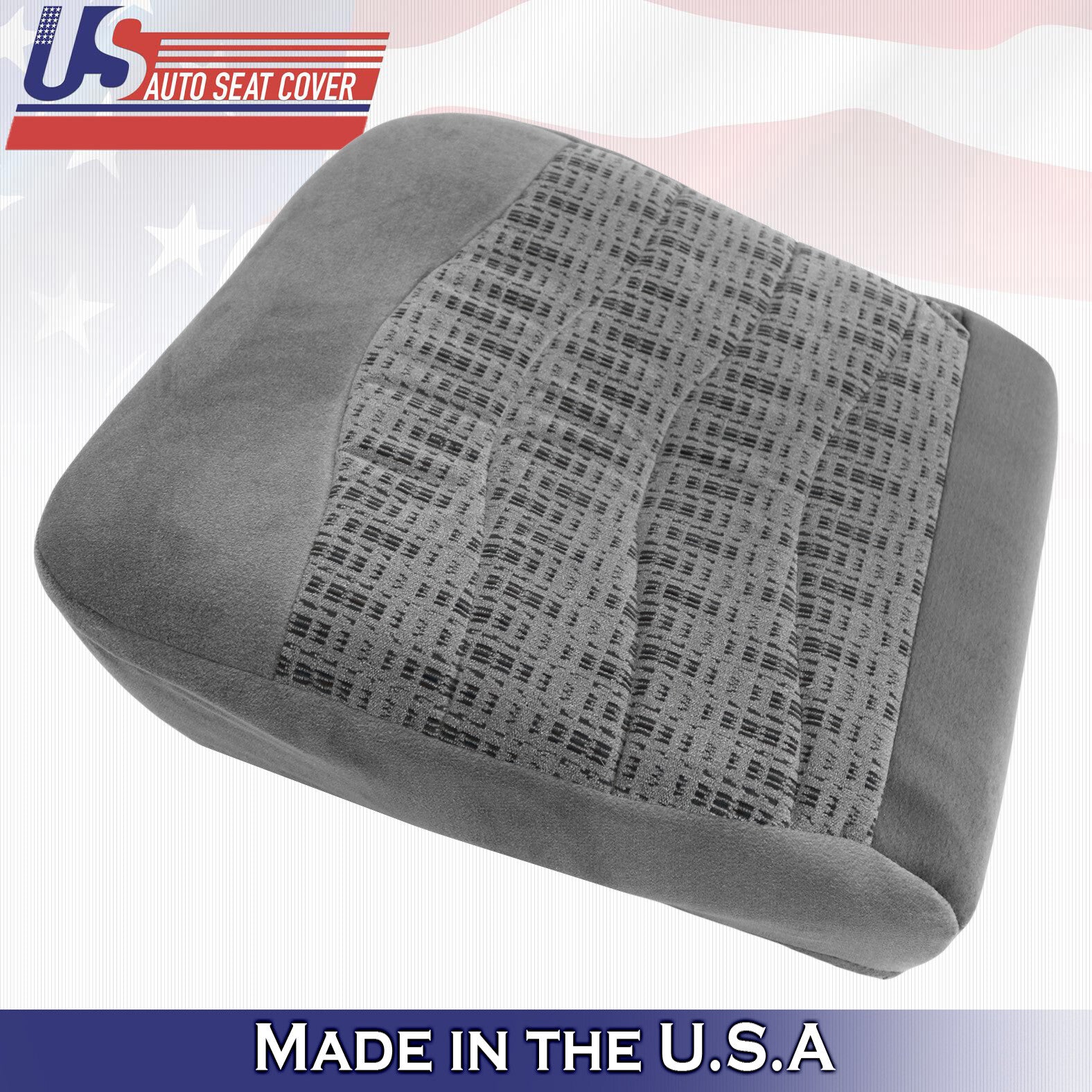 2000 Ford F250 F350 F450 F550 XLT DRIVER PASSENGER BOTTOM CLOTH Seat Cover GRAY