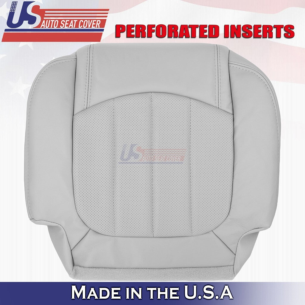 2008-2012 Fits Buick Enclave 2nd Row Driver Bottom Perforated Leather Cover Gray