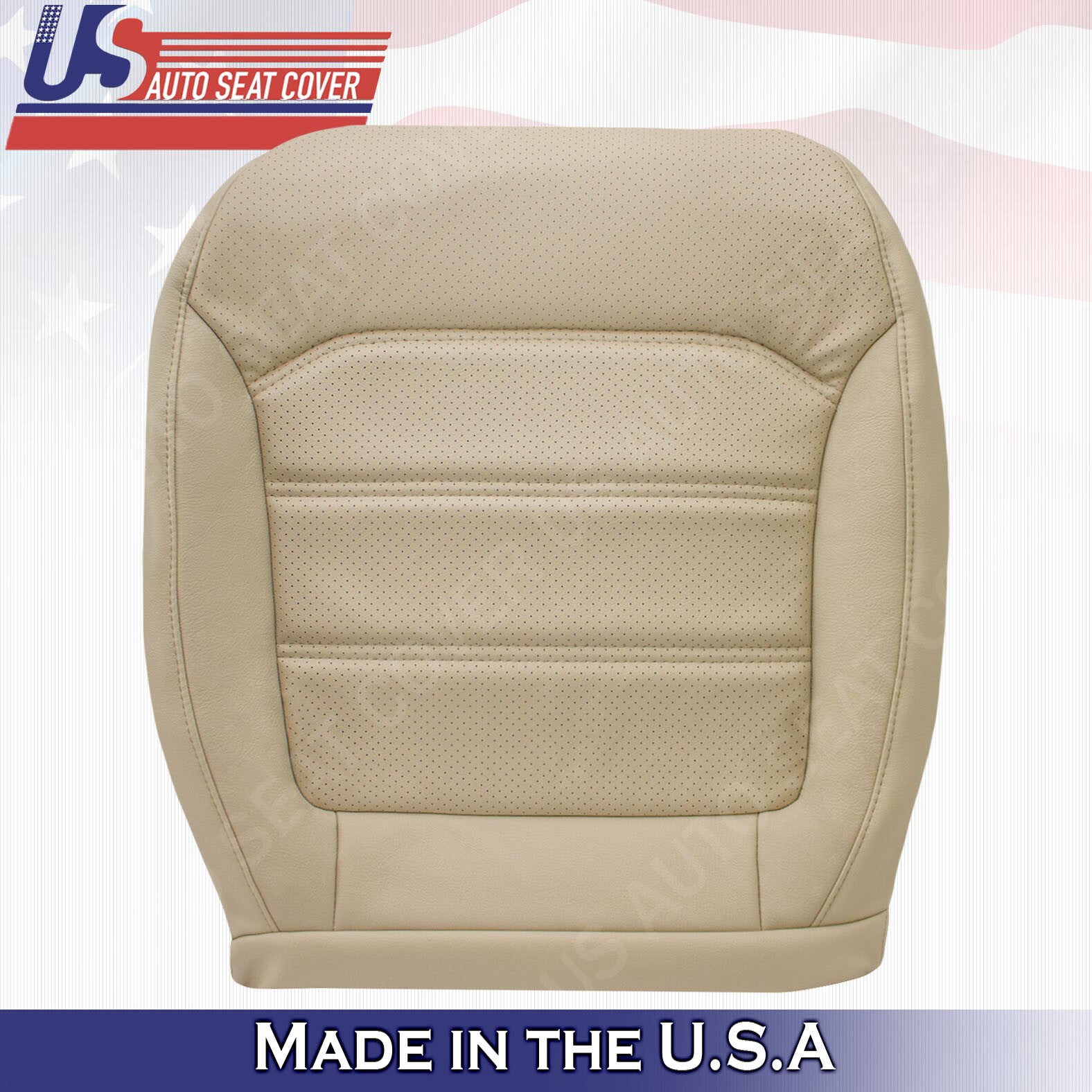 2012 to 2020 Fits For Volkswagen Passat PASSENGER Bottom Leather Seat Covers Tan