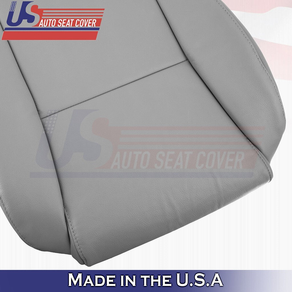 2014 2015 For Toyota Tacoma Front Driver Top Bottom Leather Seat Cover Gray