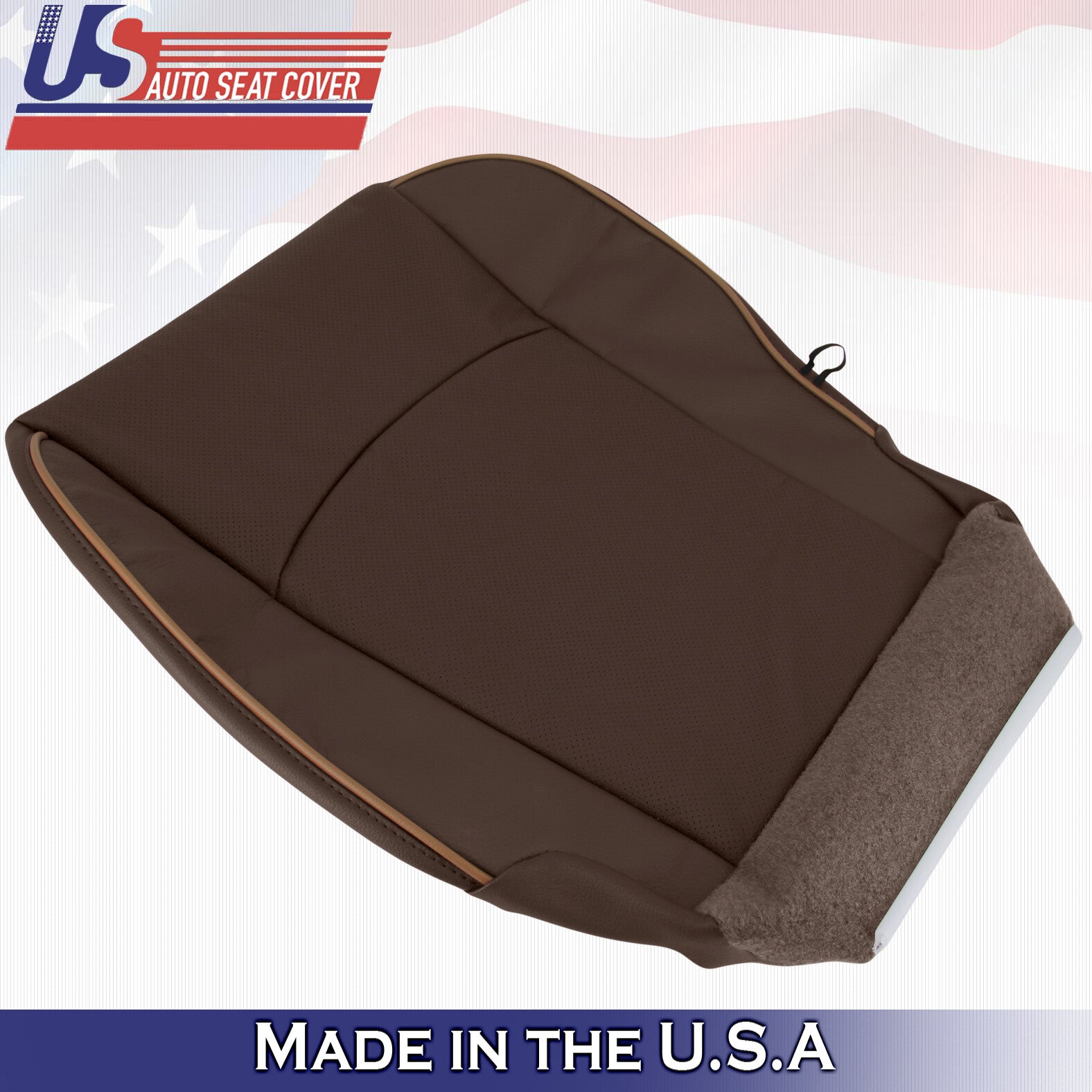 2013 2014 For Dodge Ram Laramie Limited Passenger Bottom Leather Cover in Brown