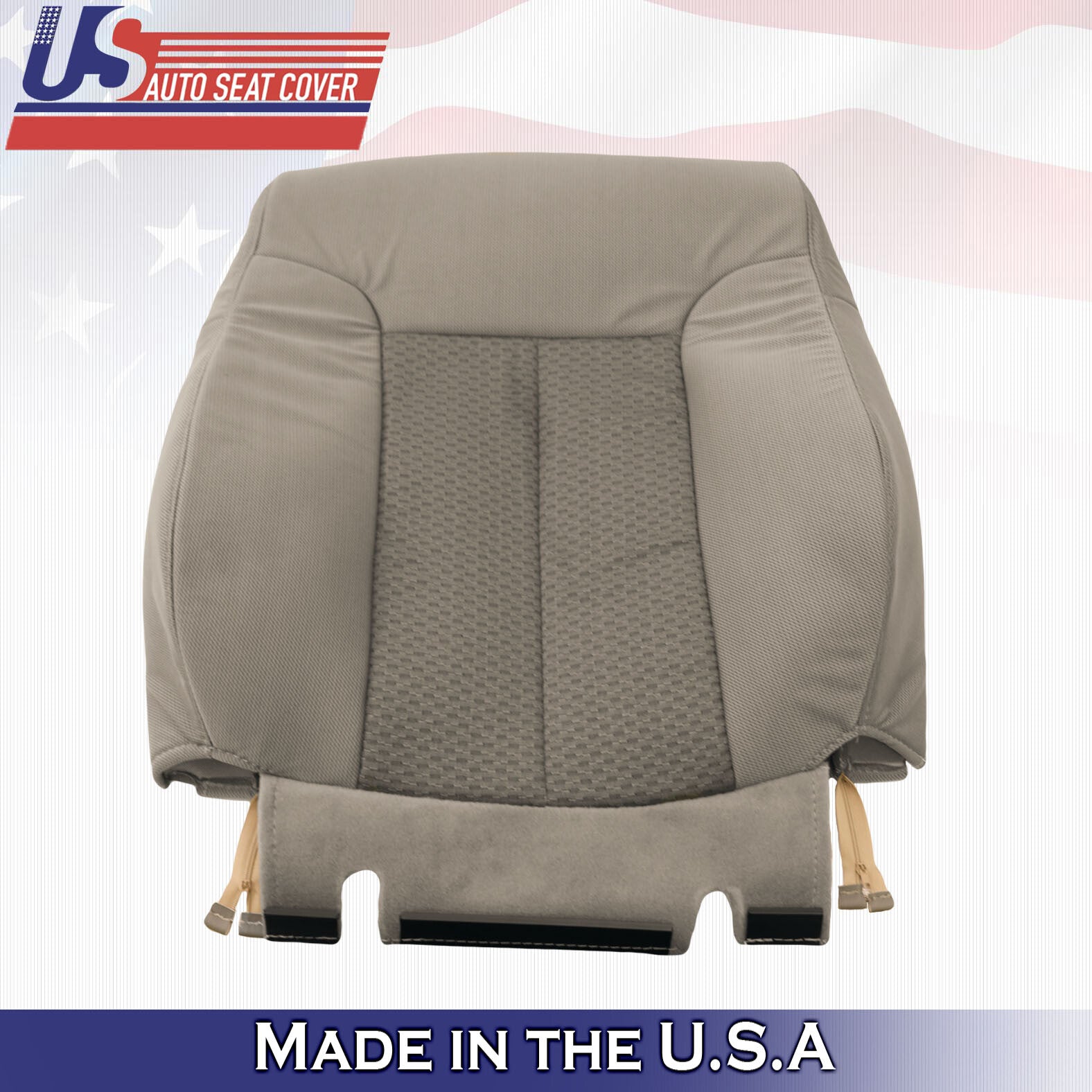 2011 2012 2013 2014 Ford F-150 Front Driver Passenger Cloth Seat Cover Adobe Tan