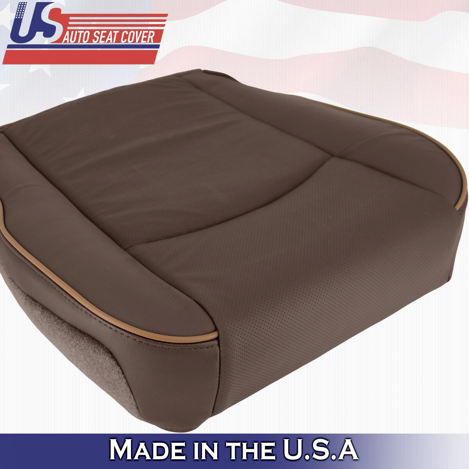 2017 2018 For Dodge Ram Laramie Limited Passenger Bottom Leather Cover in Brown