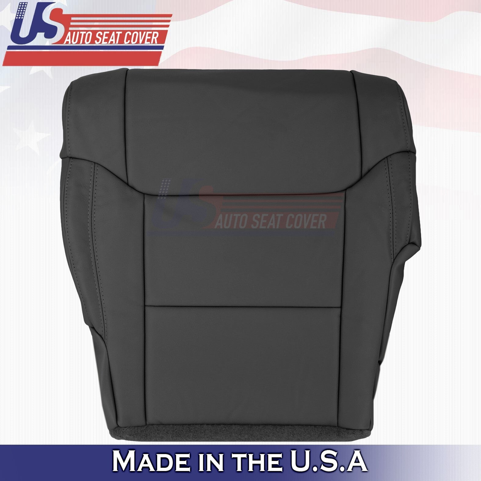 2014 to 2018 For Toyota Tundra Driver Top & Bottom Leather Seat Covers BLK