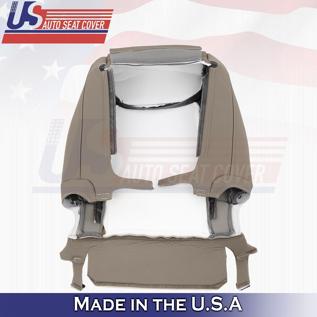 2004 to 2010 For Toyota Sienna Front Set Bottoms & Tops Leather Seat Cover Tan