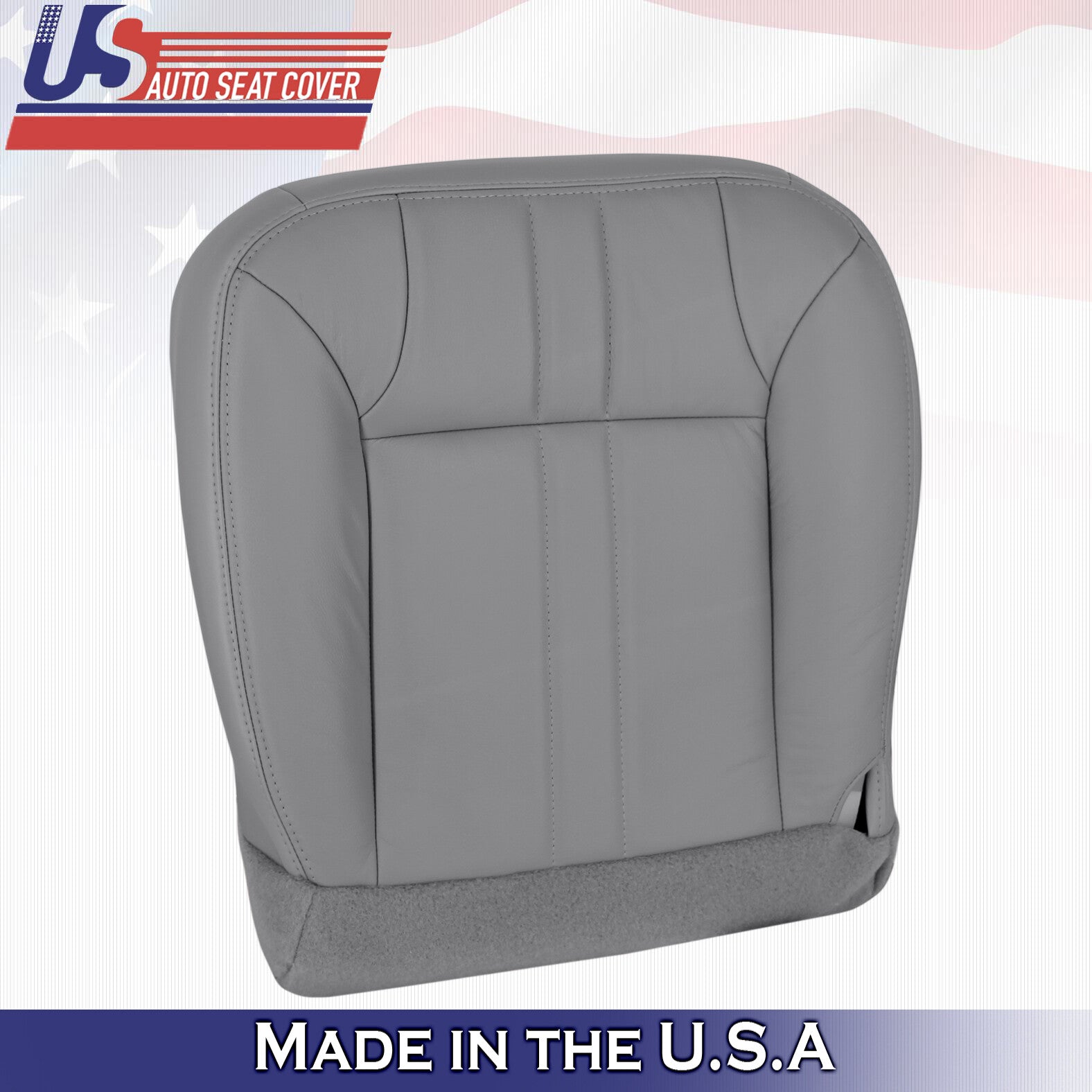 2000 For Ford Excursion Limited XLT 2x Top & 2x Bottom Leather Seat Covers Gray