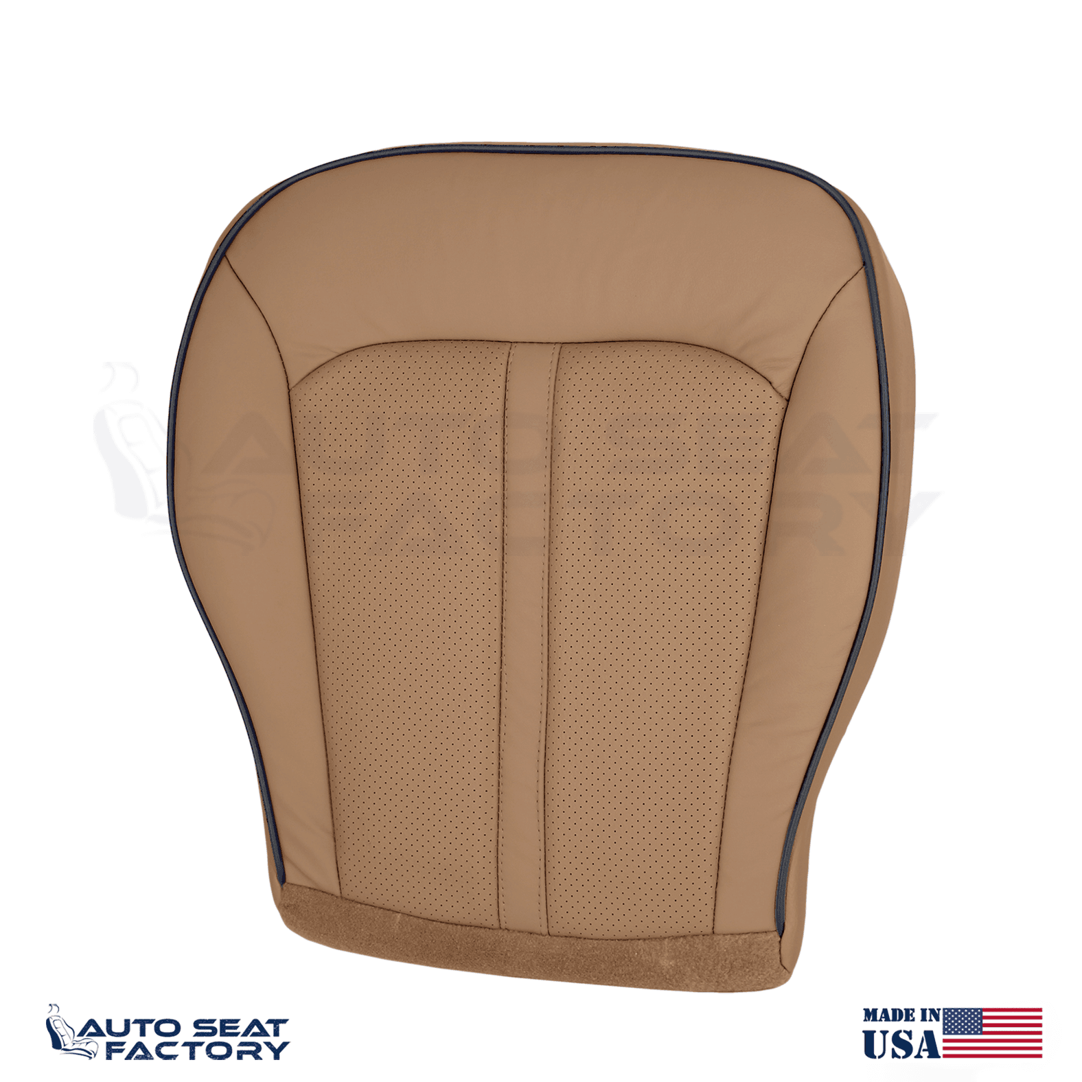 2011 - 2015 Lincoln MKX Perforated Driver Bottom Canyon Vinyl Seat Cover