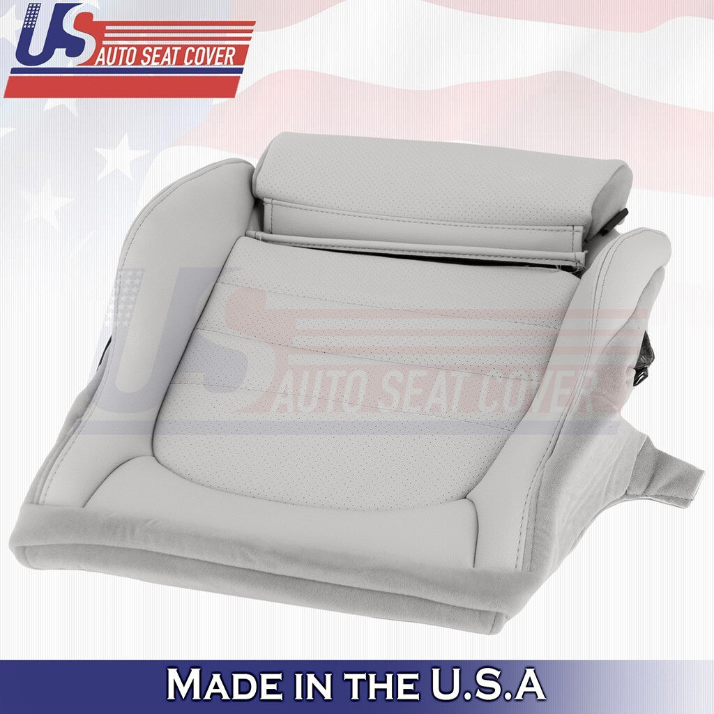 2015 to 2023 For Mercedes Benz C350 Coupe Passenger Bottom Vinyl Seat Cover Gray