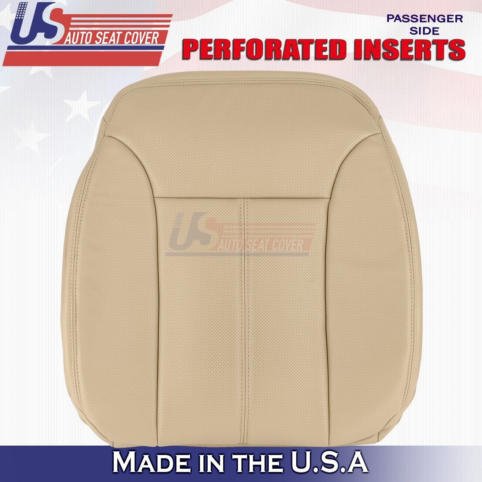 2007 to 2012 For Mercedes GL350 GL450 Driver & Passenger Top Leather Covers Tan