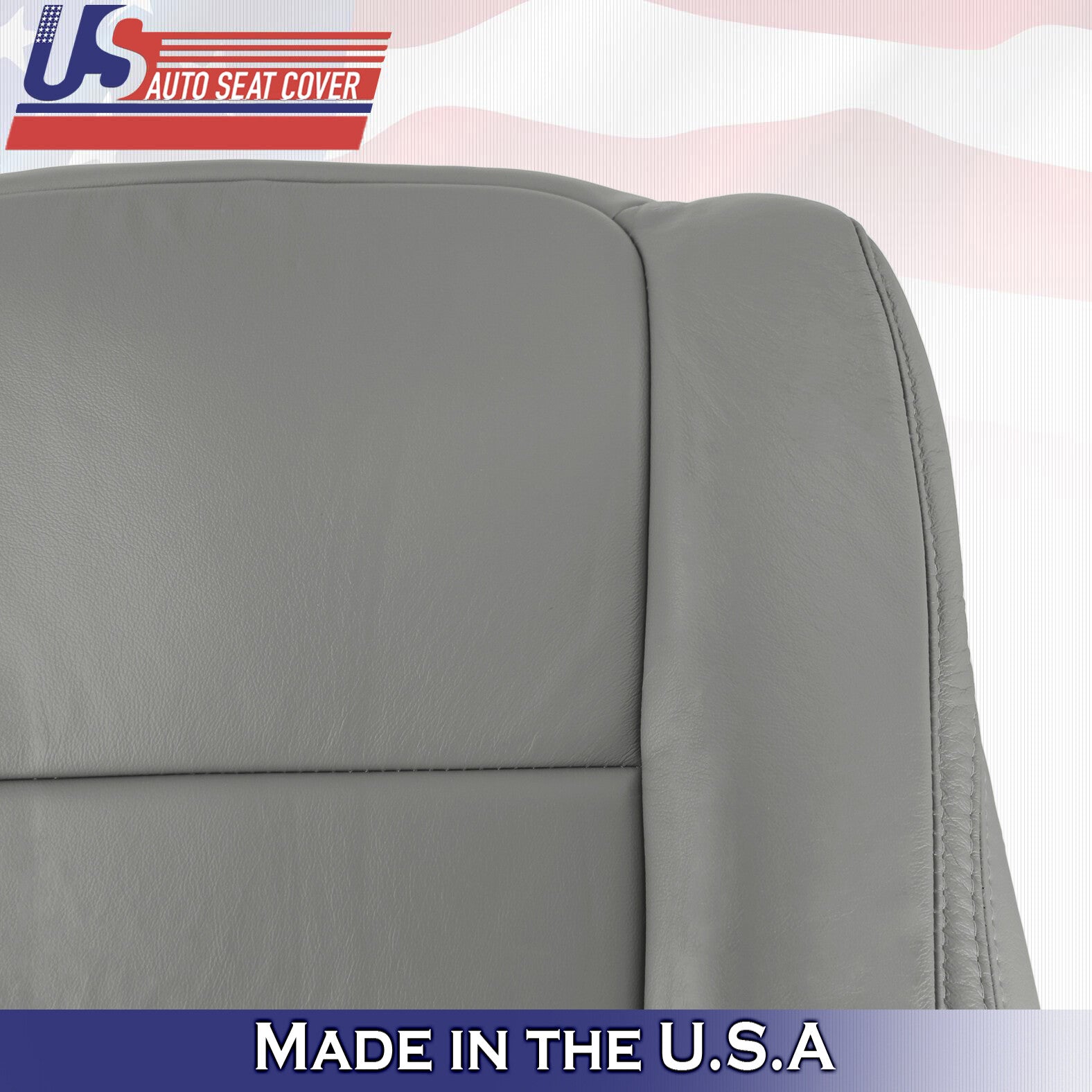 2008 2009 2010 For Honda Accord Sedan Driver Side Top Leather Seat Cover Gray