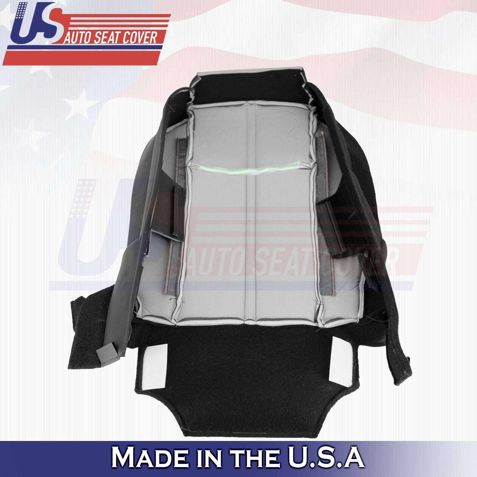 1997 to 2006 Fits Jeep Wrangler Driver & Passenger Bottoms Leather Cover Black