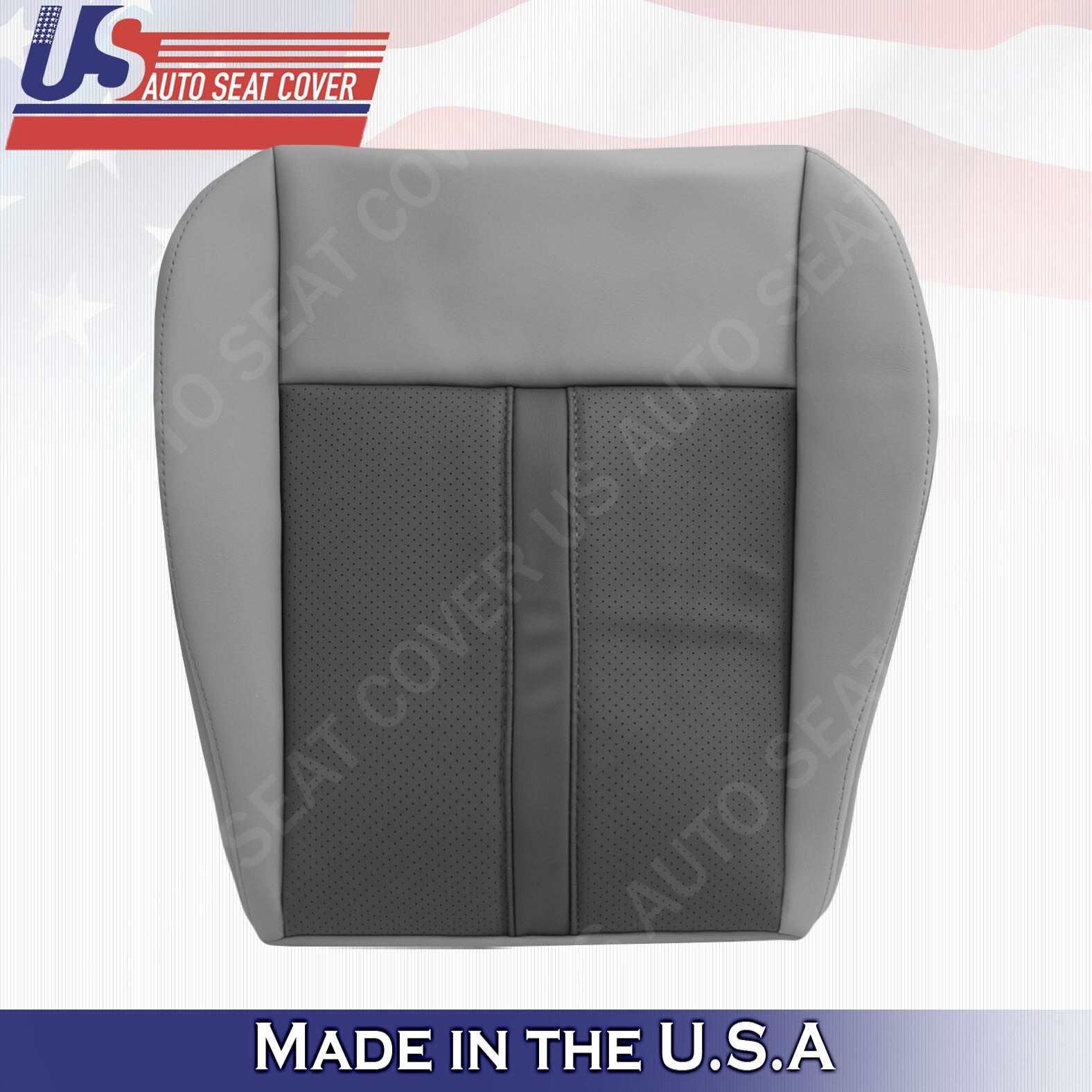 2005 2006 2007 For Jeep Grand Cherokee Passenger Bottom Leather Cover 2Tone Gray