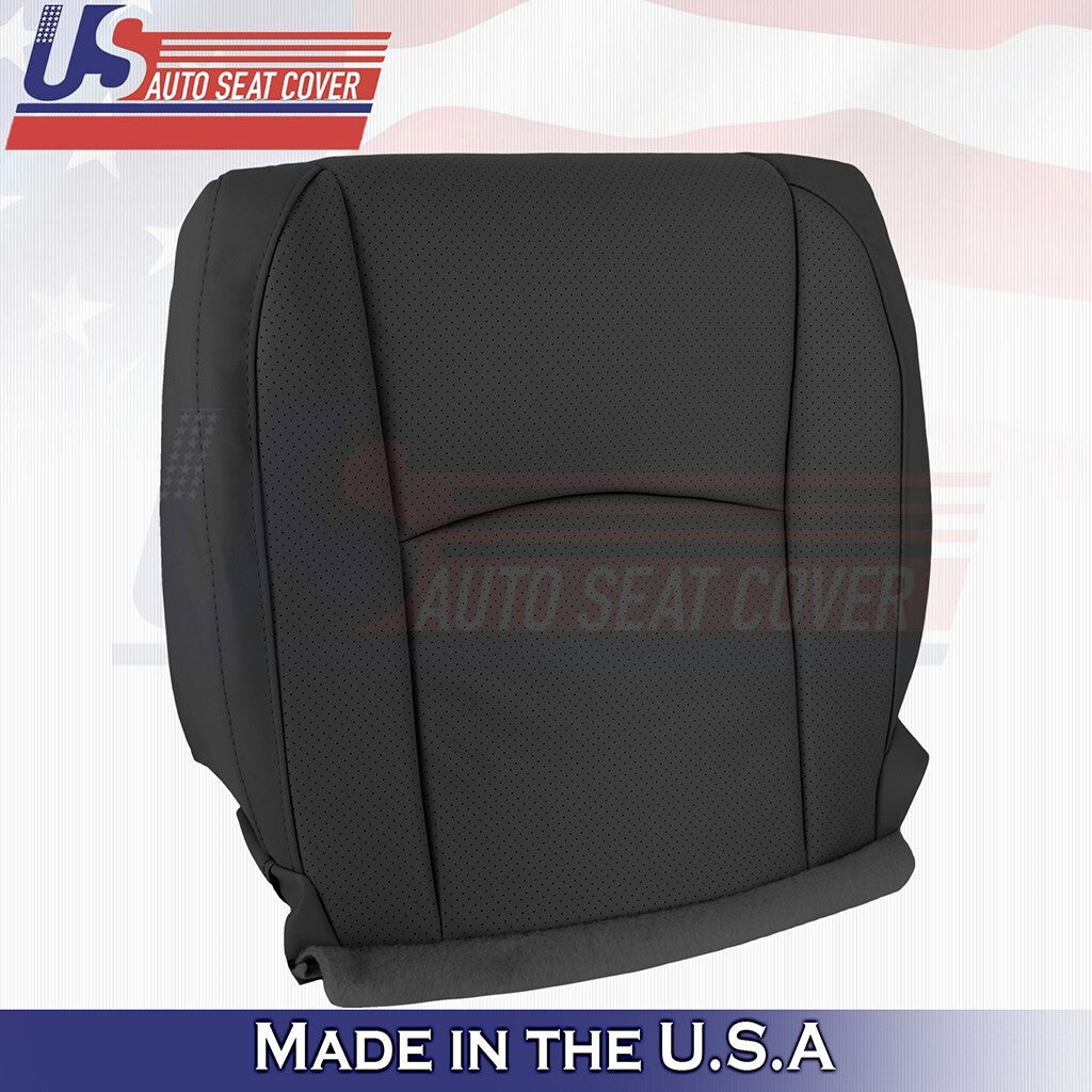2003 to 2009 Fits Lexus RX350 Passenger Bottom Synthe Leather Perf Cover Black