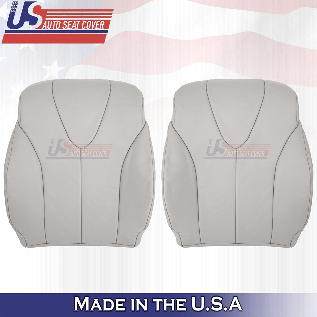 2007 to 2011 For Toyota Camry Driver &Passenger Tops &Bottoms Leather Cover Gray