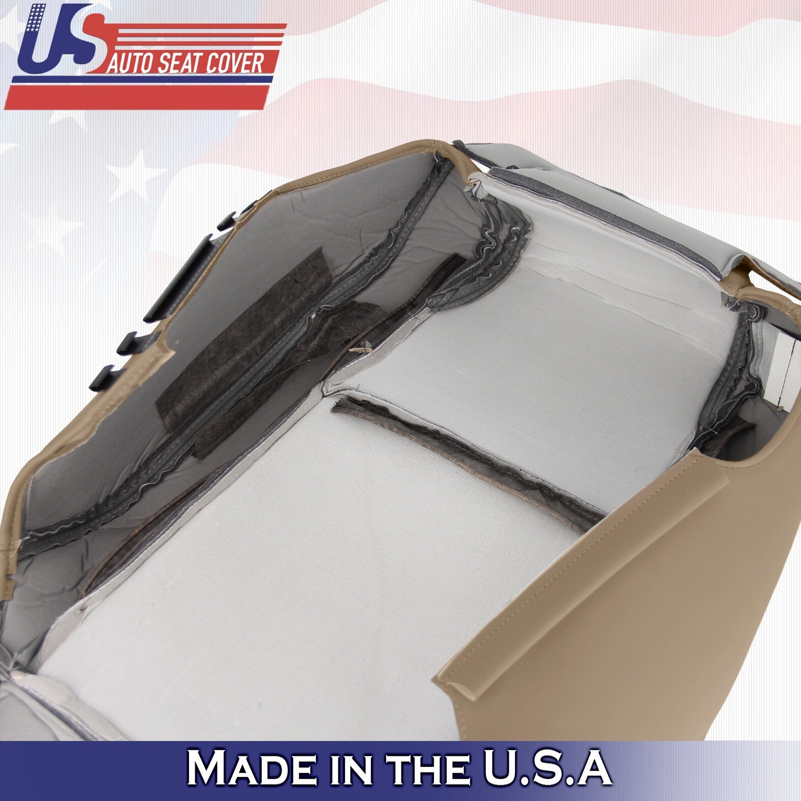 2003 to 2005 For Honda Pilot Passenger Top Synthetic Leather Seat Cover Tan