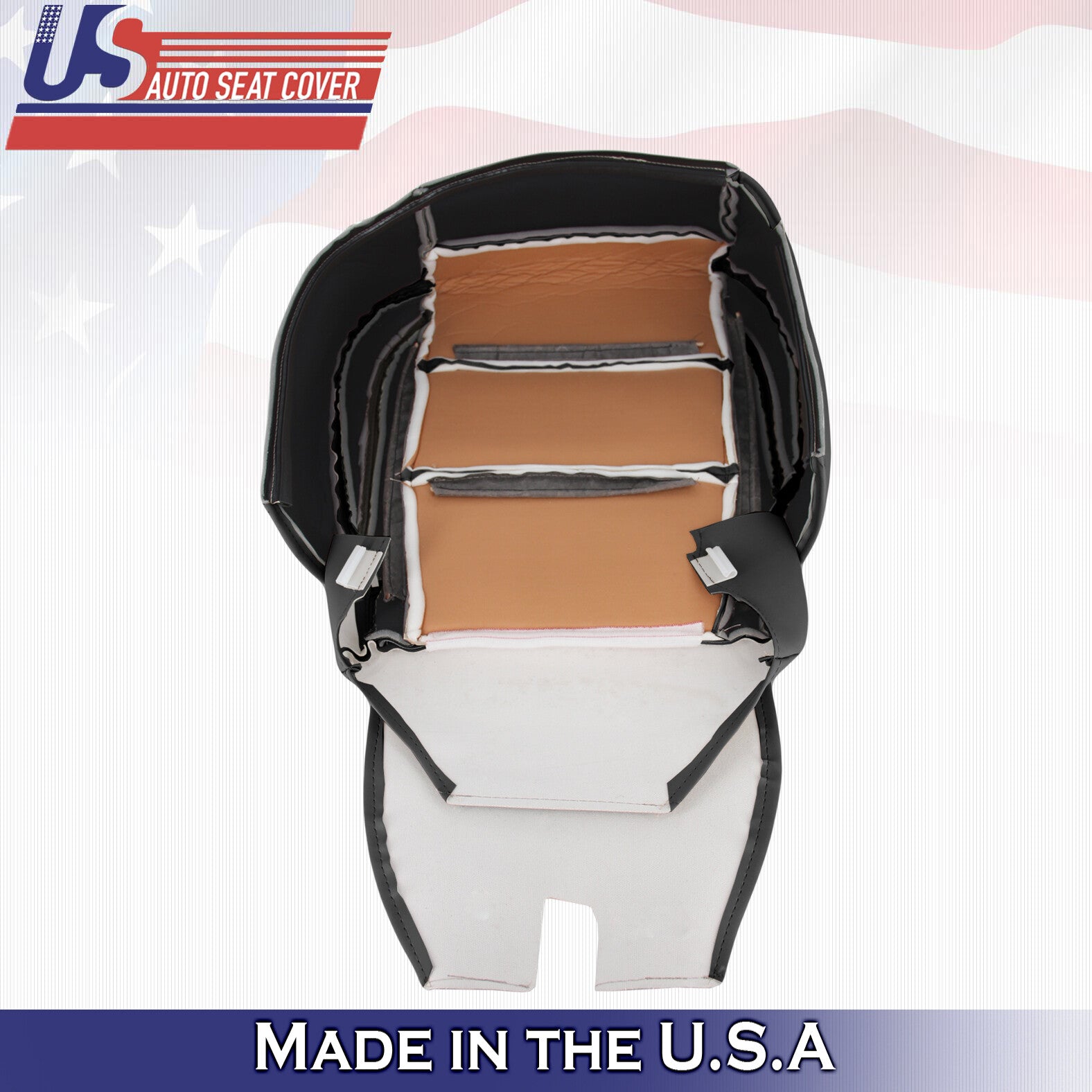 2004 - 2010 For Infinity QX56 Passenger Side Bottom Leather Seat Cover in Black