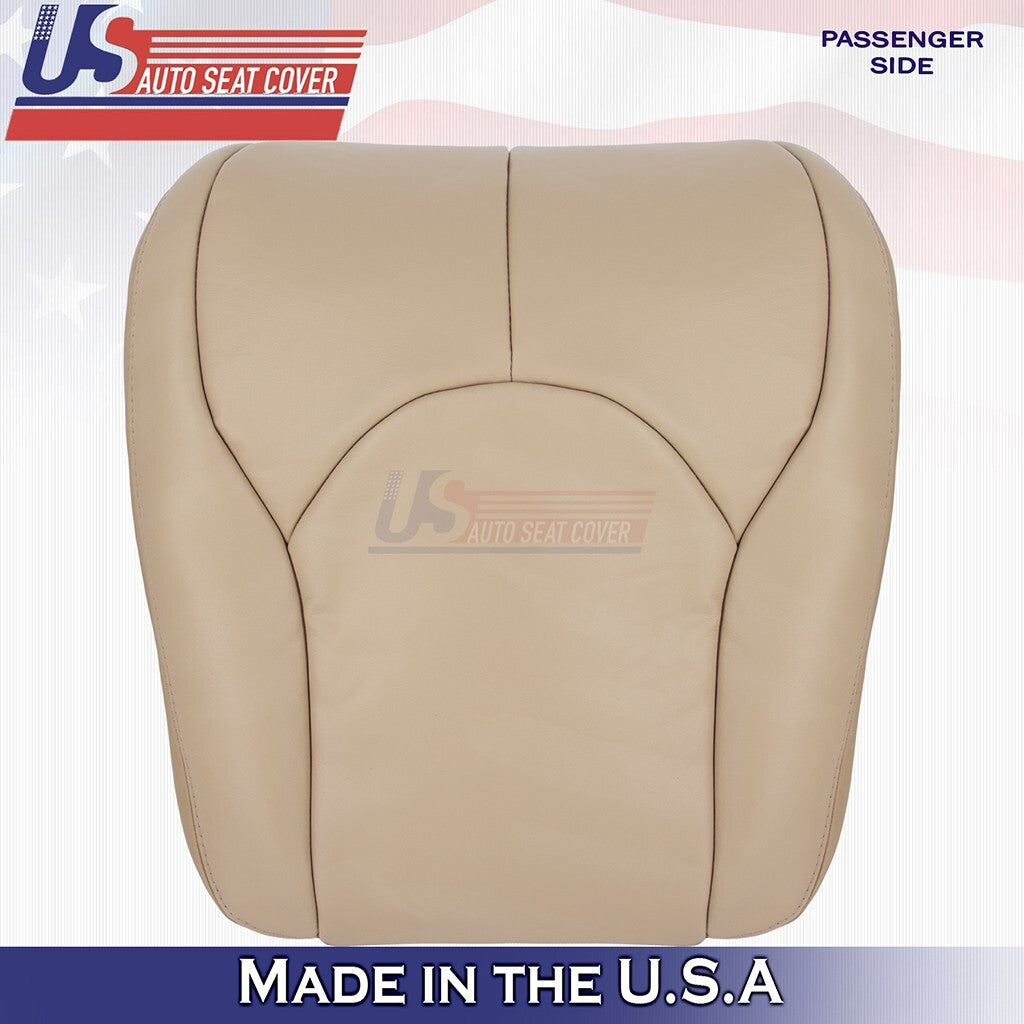 Driver &Passenger Bottoms Leather Cover Tan For 1996 to 2002 Mercedes Benz SL320