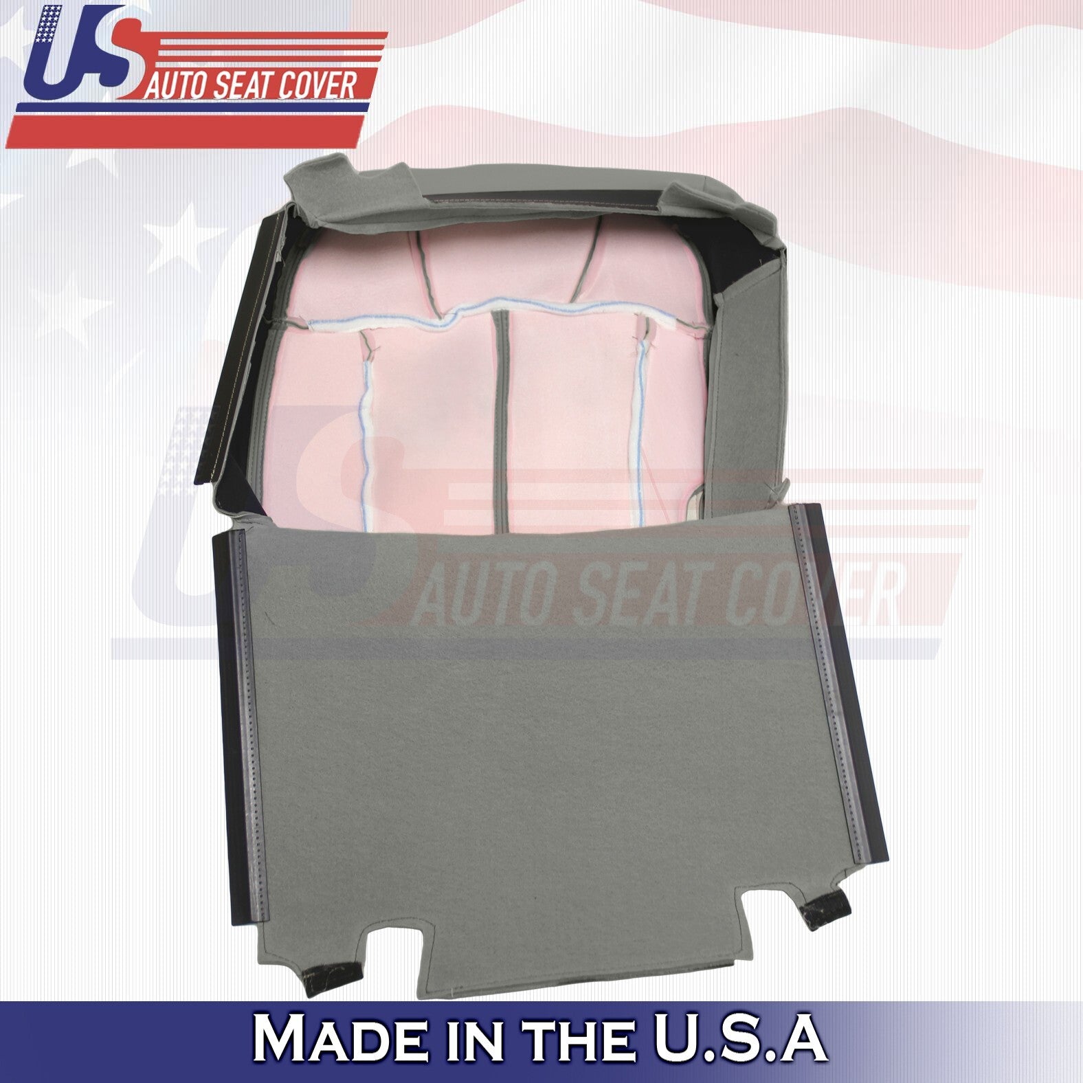 1999 to 2002 For Chevy Silverado Rear Driver &Passenger Top Leather Covers Gray