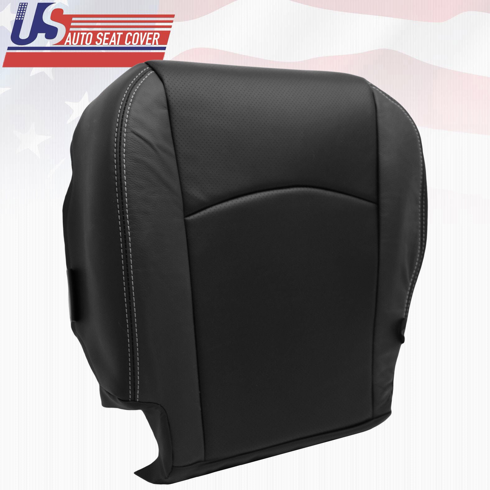 2009 For Dodge Ram 1500 2500 Laramie Driver Bottom Perforated Leather Cover BLK