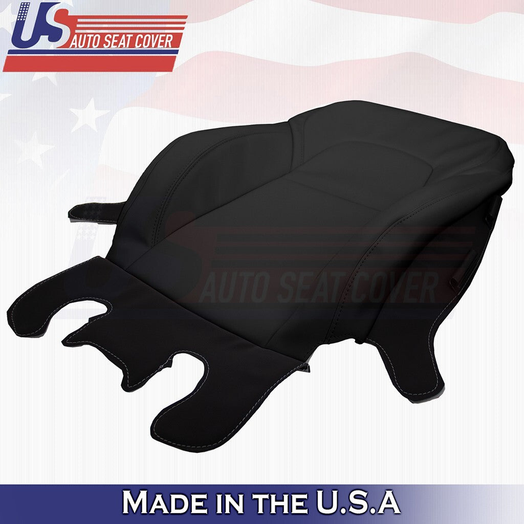 2020 to 2024 Fits Tesla Model Y Driver & Passenger Top Vinyl Cover Black