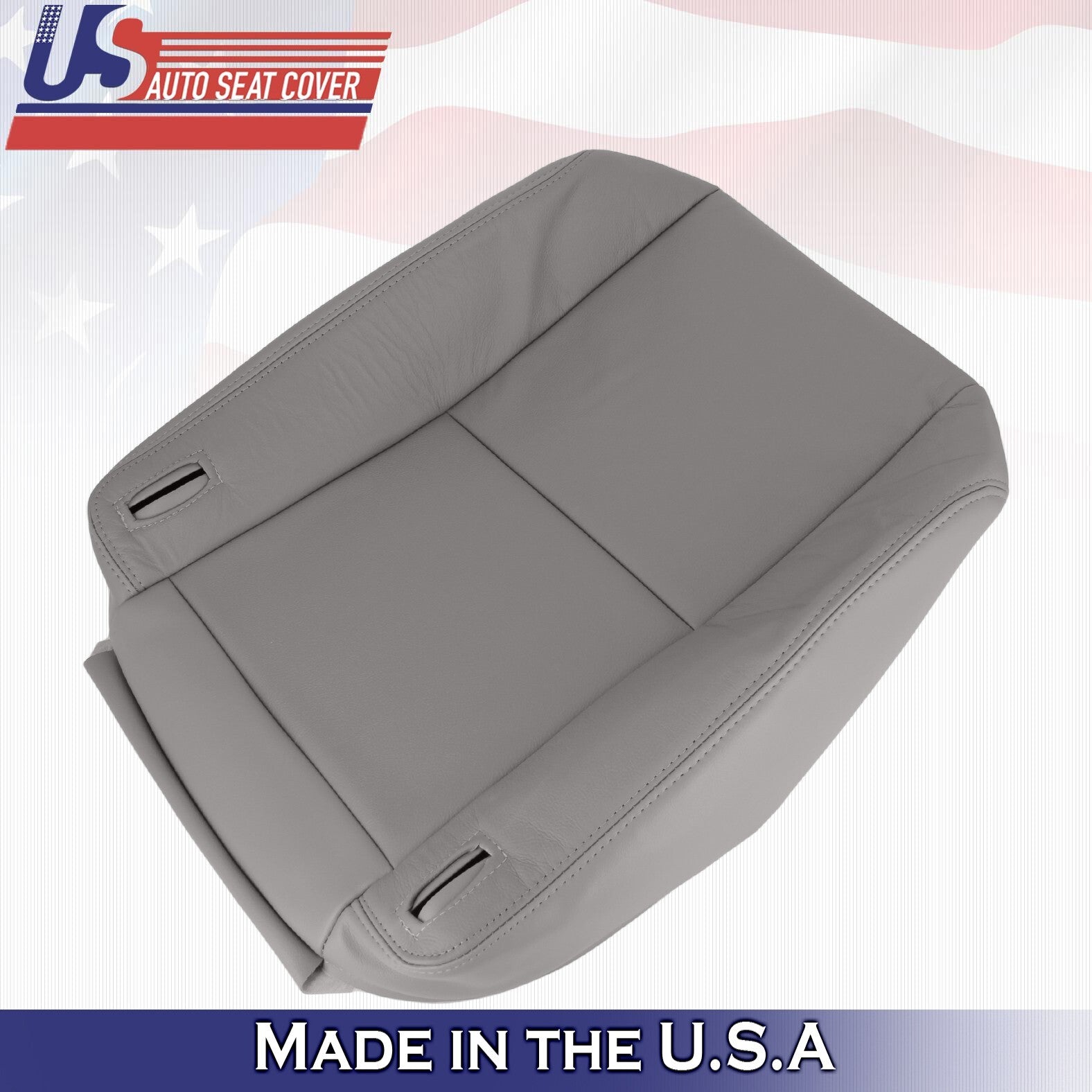 1998 to 2003 For Toyota Sienna Front Driver Bottom Leather Seat Cover Gray