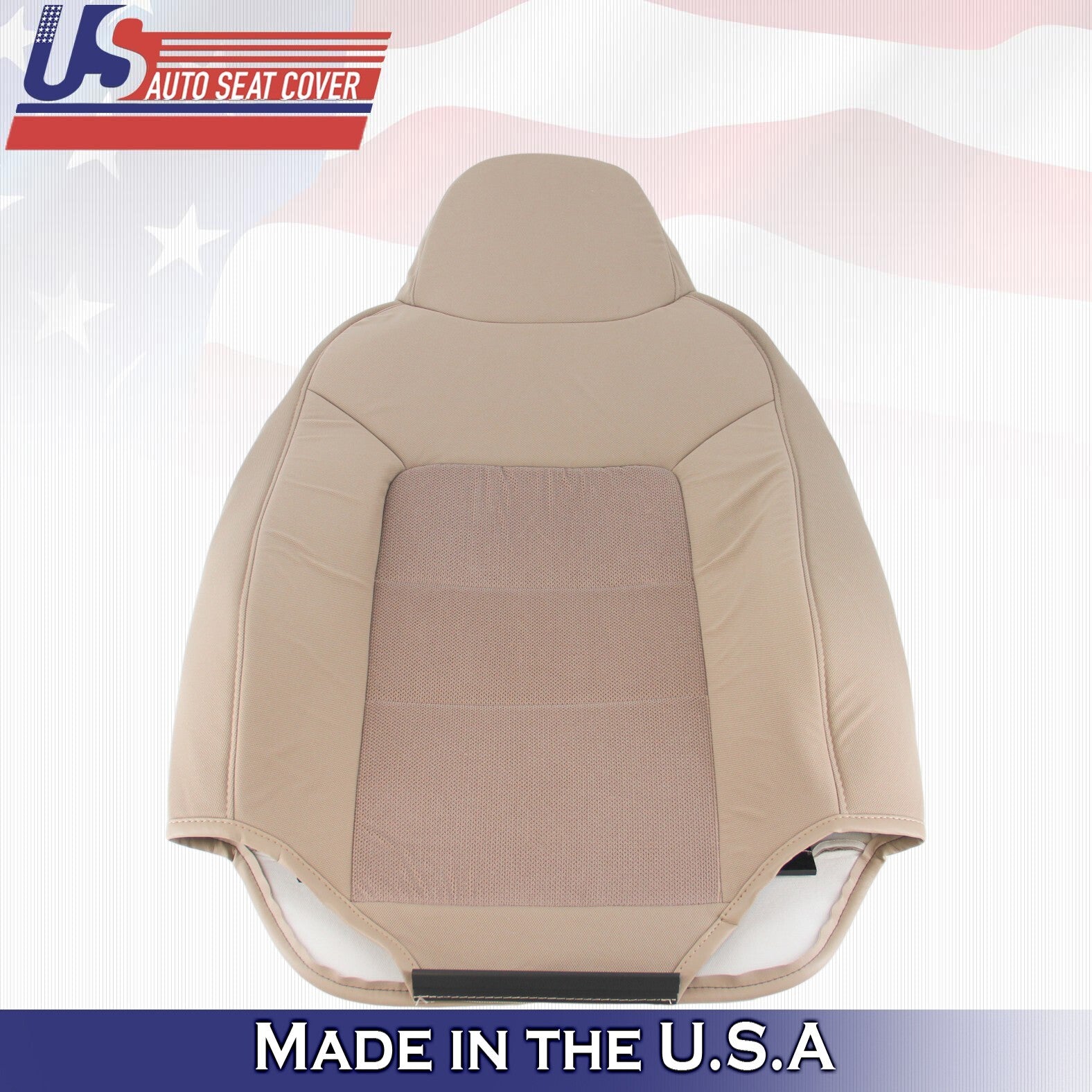 2003 2004 For Ford Expedition XLT Front Passenger Side Top Cloth Seat Cover Tan