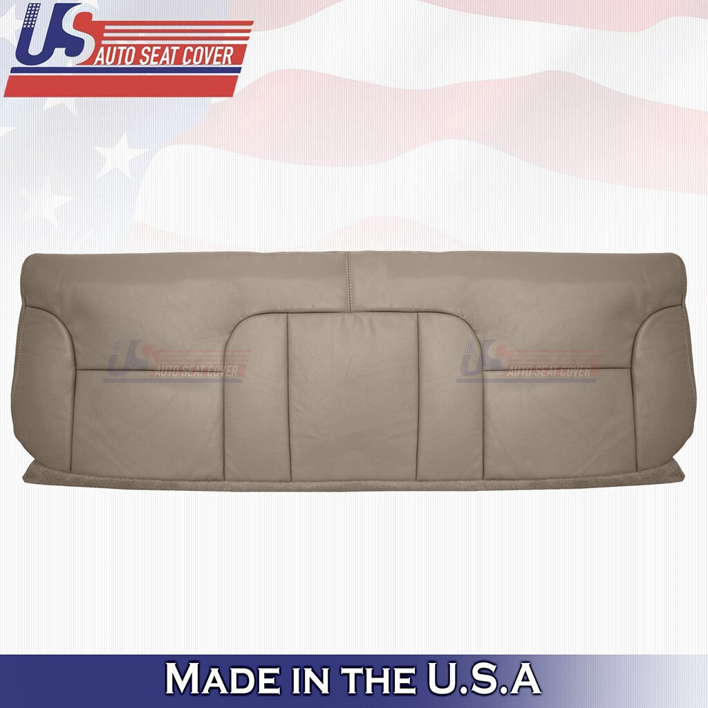 1995 to 1999 For Chevy Silverado Rear Bench Bottom & Top Leather Cover Med Tan