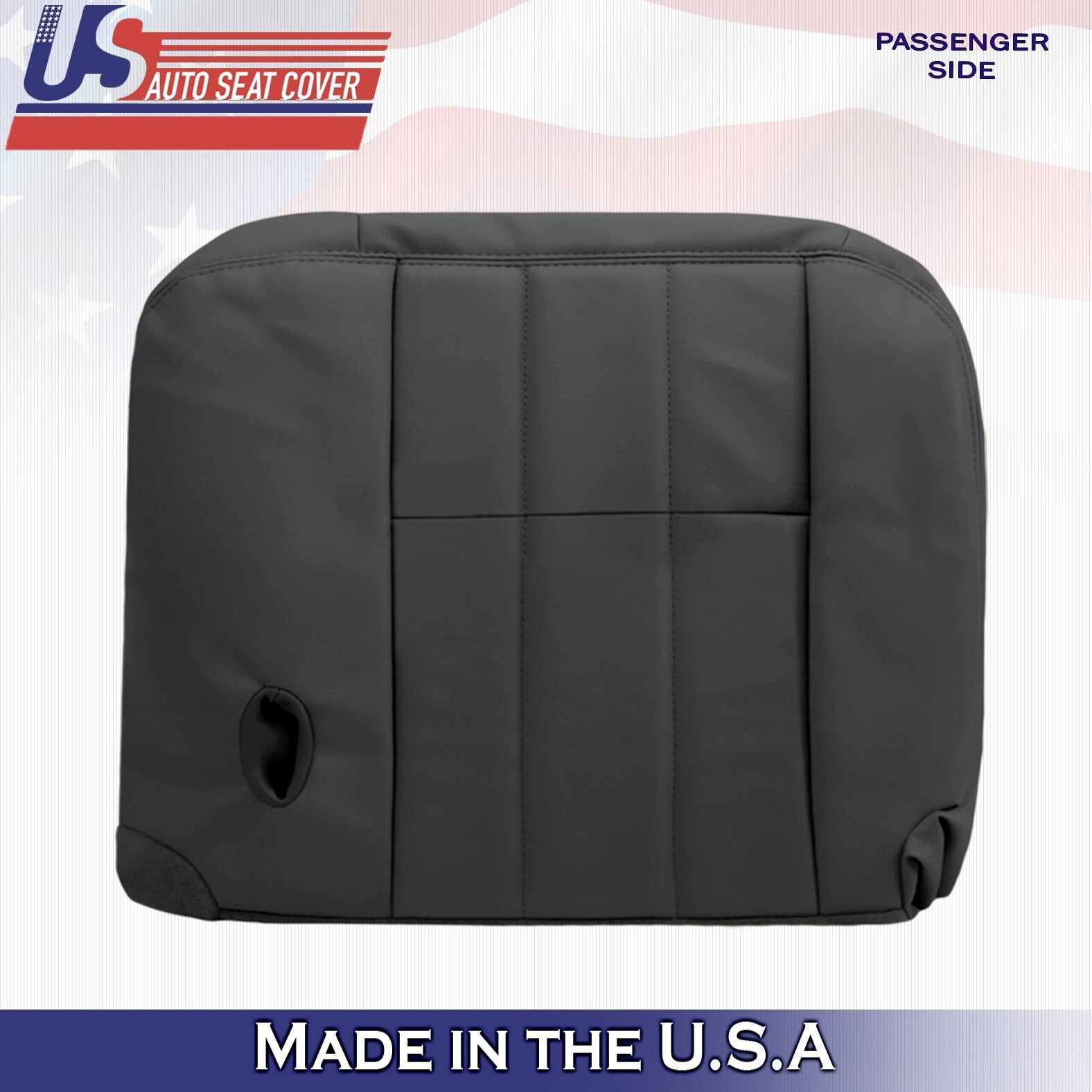 2003 For Mercury Grand Marquis Driver & Passenger Bottom Leather Seat Covers BLK