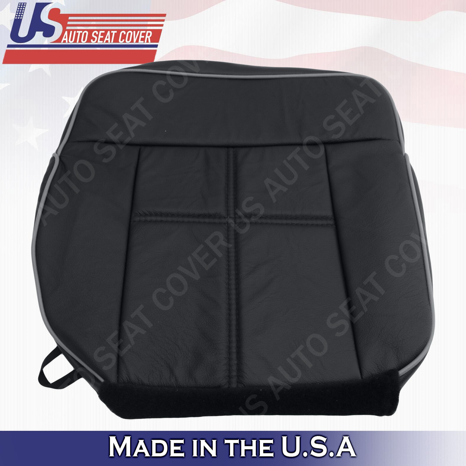 2006 2007 2008 Lincoln Mark LT Driver & Passenger Bottom Leather Cover Ebony