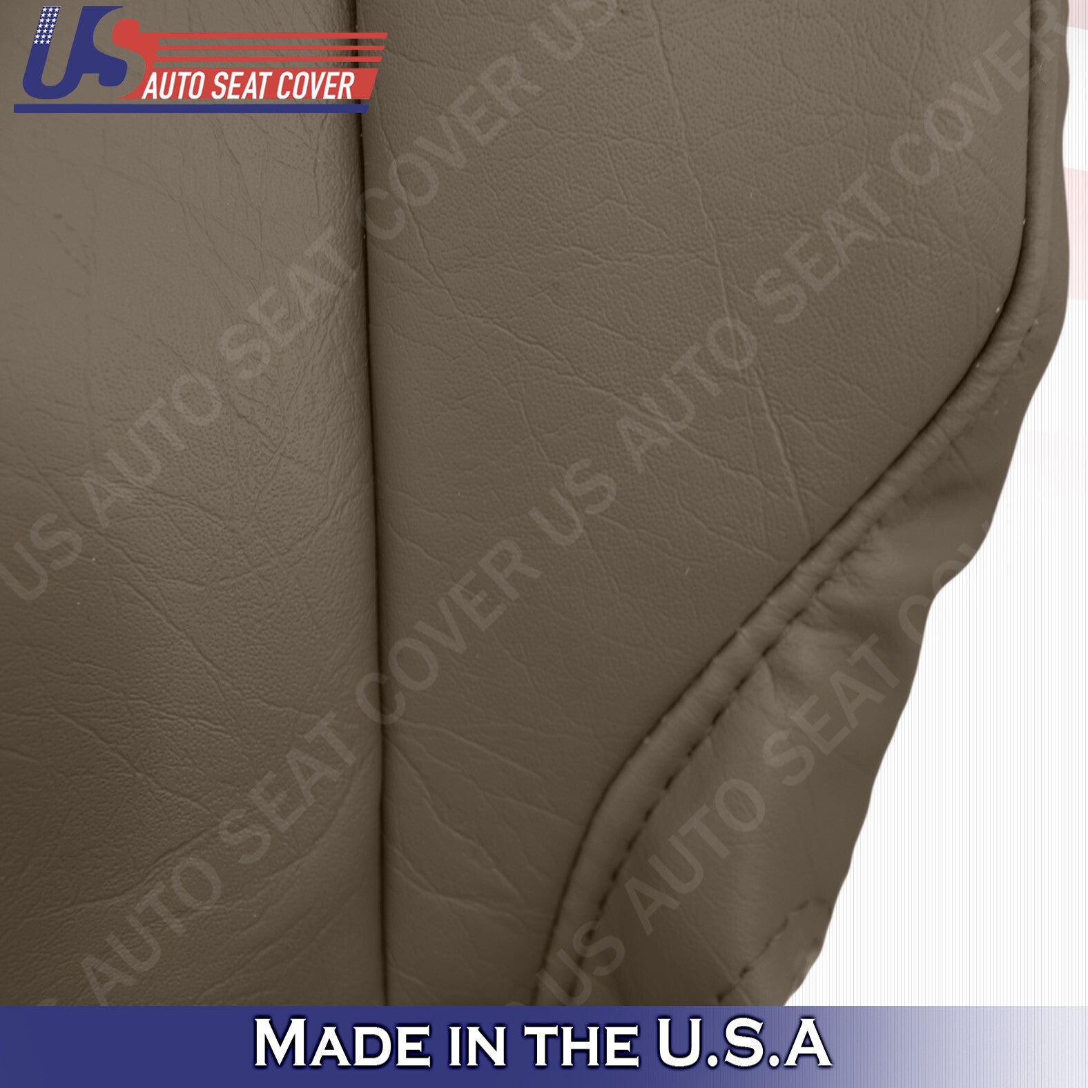 For 2001 International 4900 Bench Seat Cover Replacement in Tan