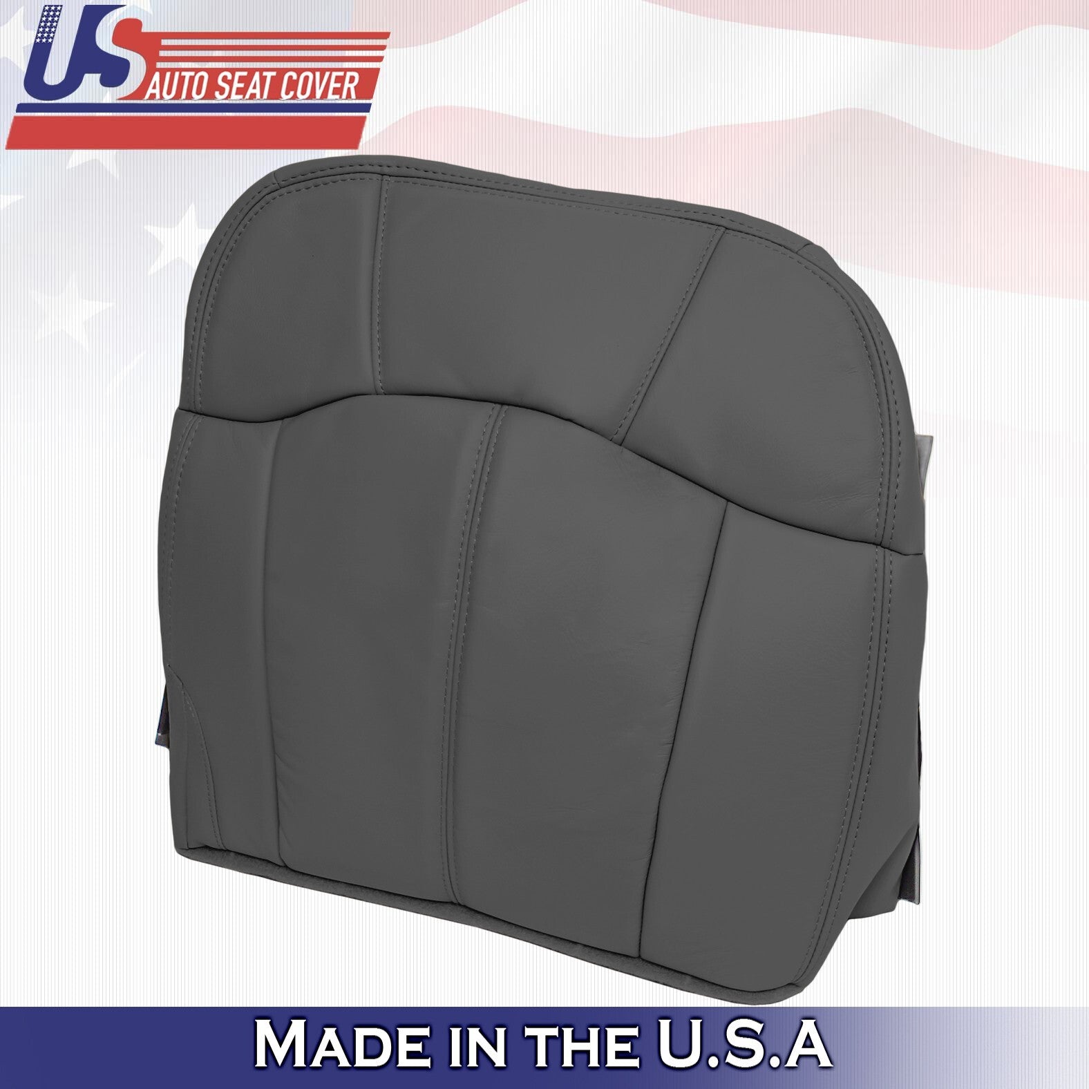 1999-2002 For Chevy Tahoe Rear Driver Passenger Bottoms Leather Covers Graphite