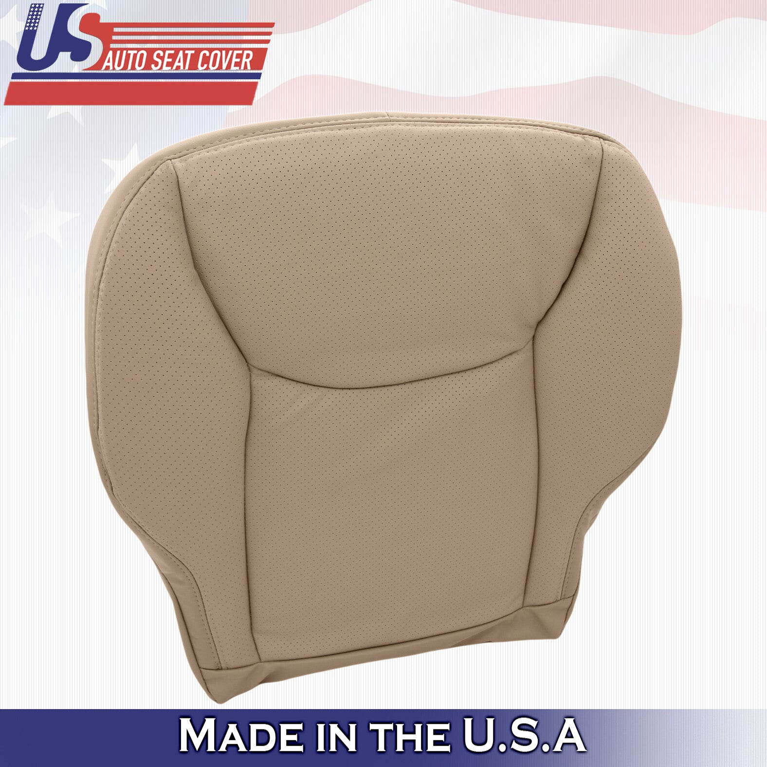 2000 to 2002 for Mercedes Benz S Class Passenger Bottom Leather Seat Cover Tan