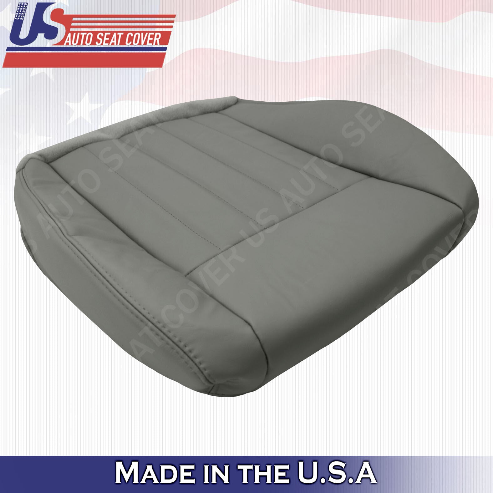 2005 2006 2007 For Jeep Liberty Limited Passenger Bottom Leather Seat Cover Gray