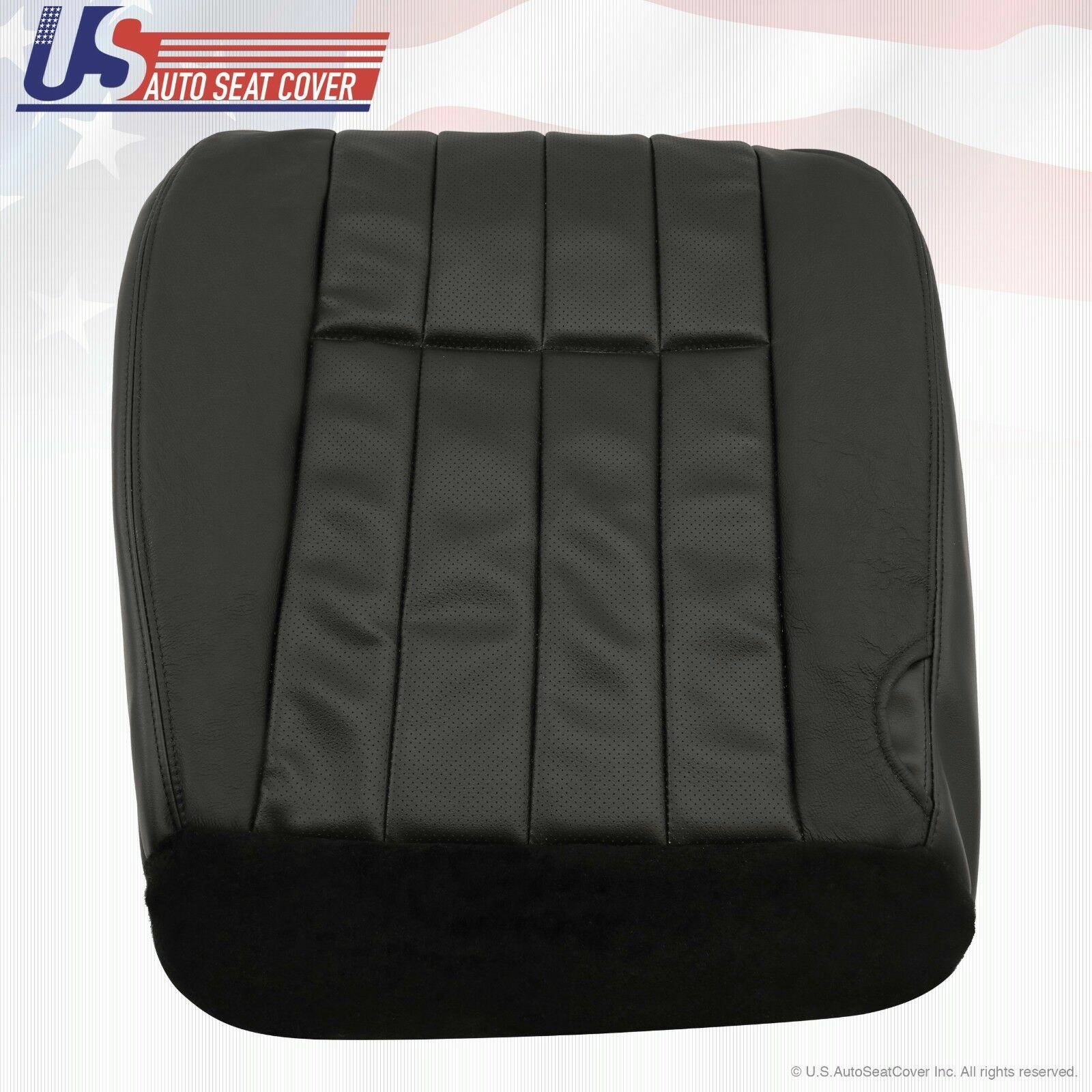 2005 2006 2007 Fits Ford F250 Driver & Passenger Bottoms Leather Cover Black