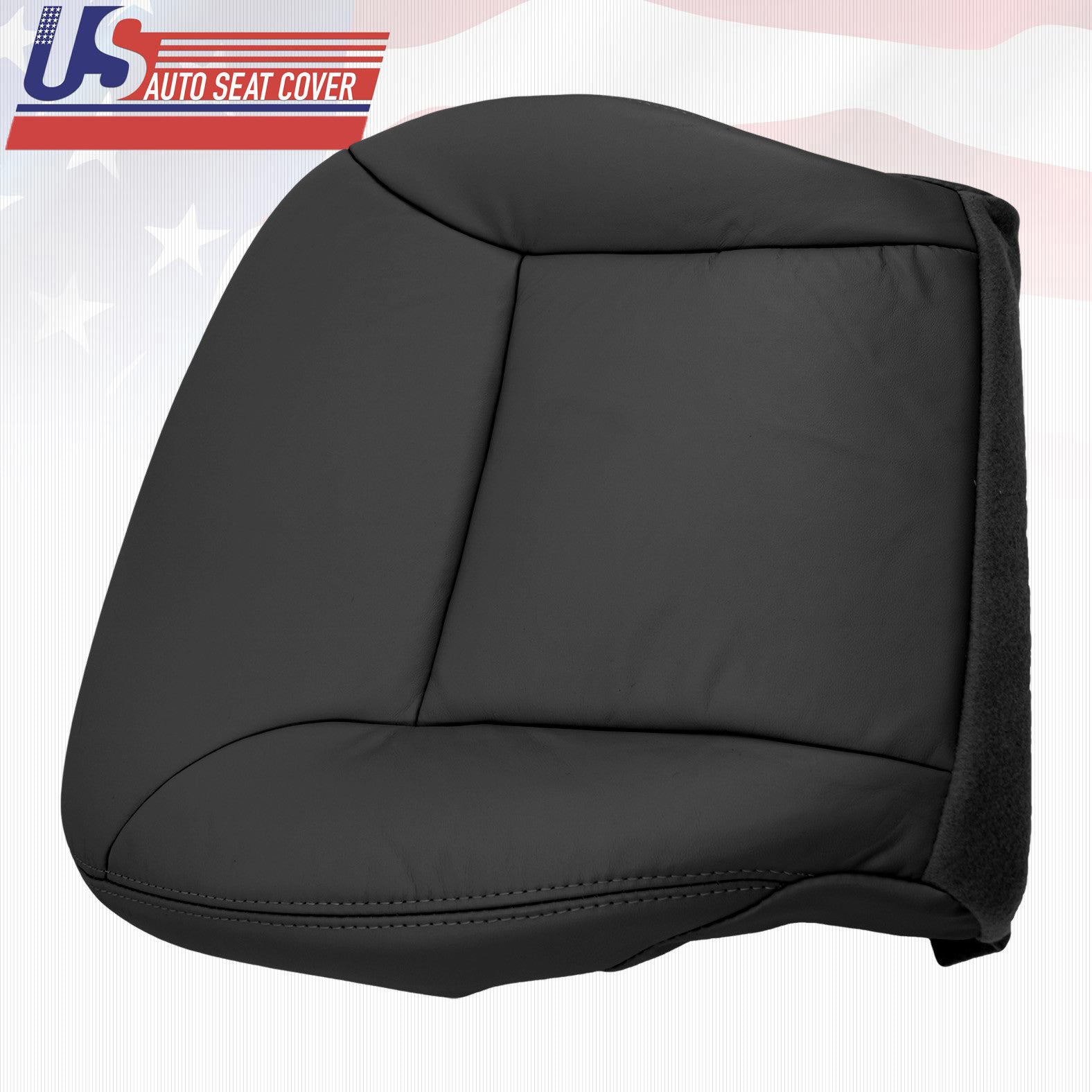 Fit 02 - 06 Lexus ES300 ES330 Driver Bottom Replacement Leather Seat Cover Black